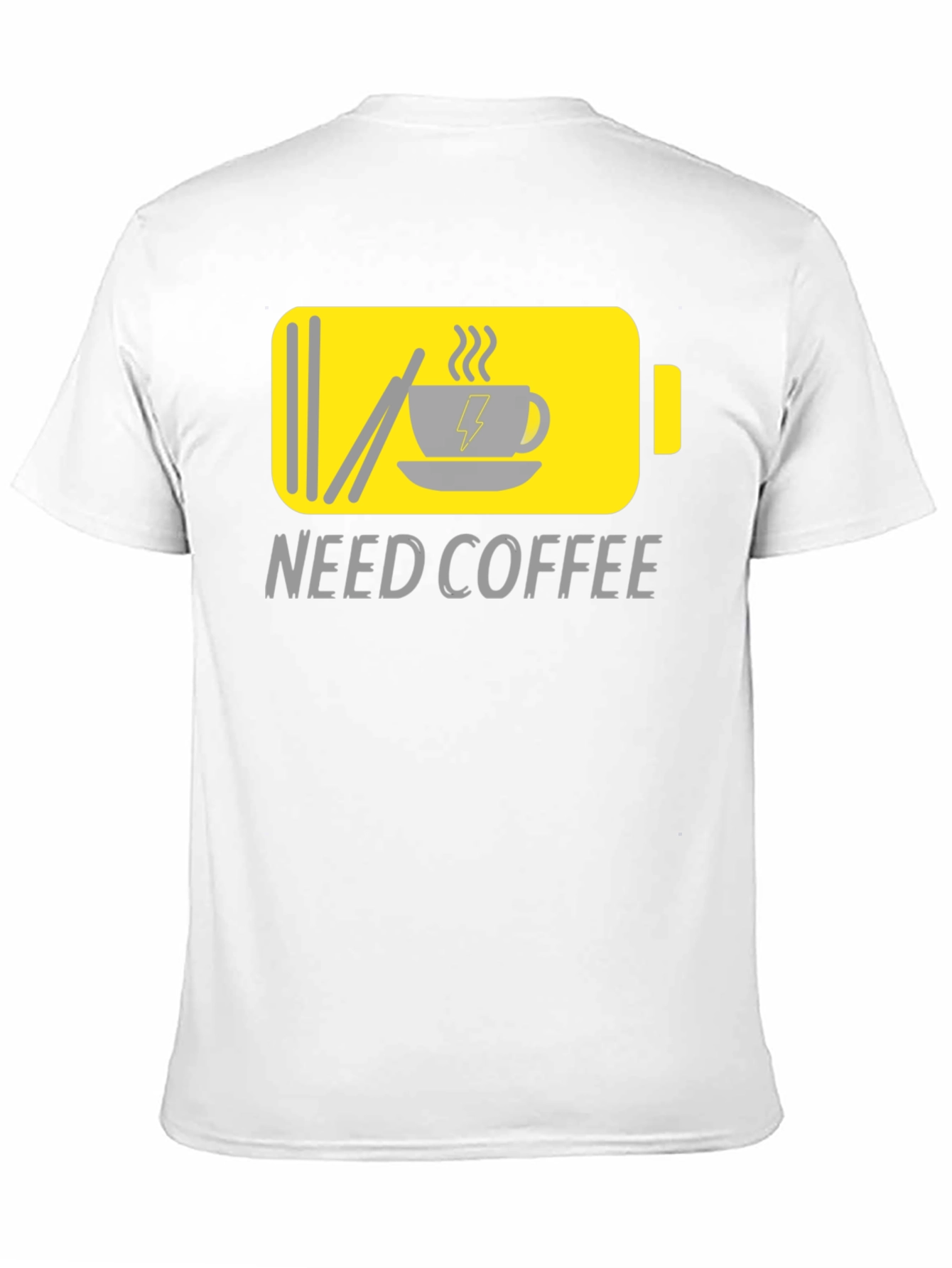 Black Need Coffee Graphic Tee - Low Battery Mode view 11