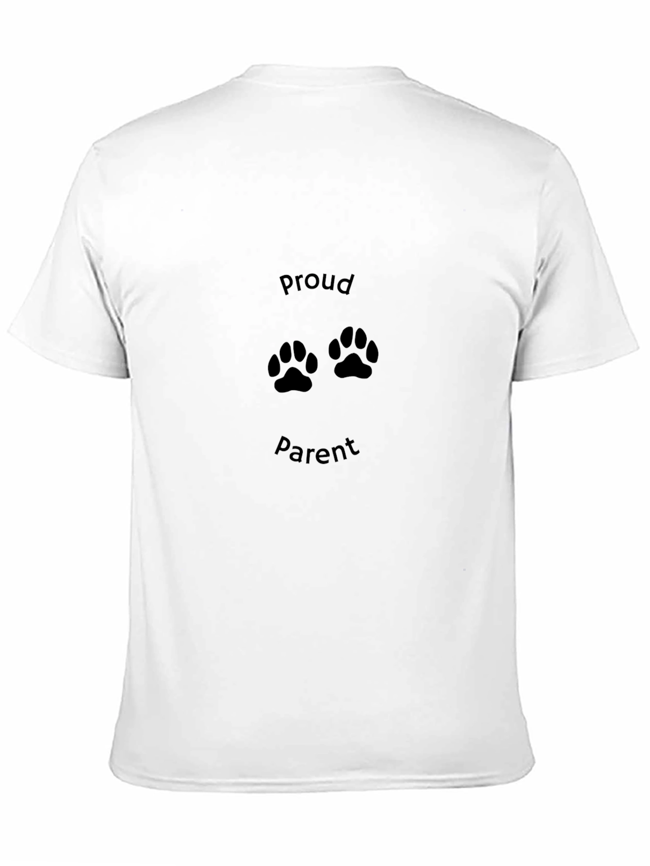 Black Proud Paw Parent Black T-Shirt view 11