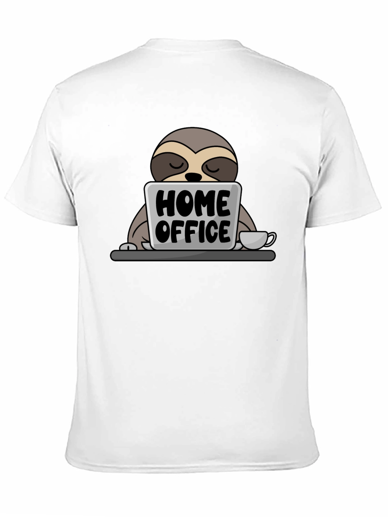 Black Home Office Sloth T-Shirt - Cute Work From Home Tee view 11