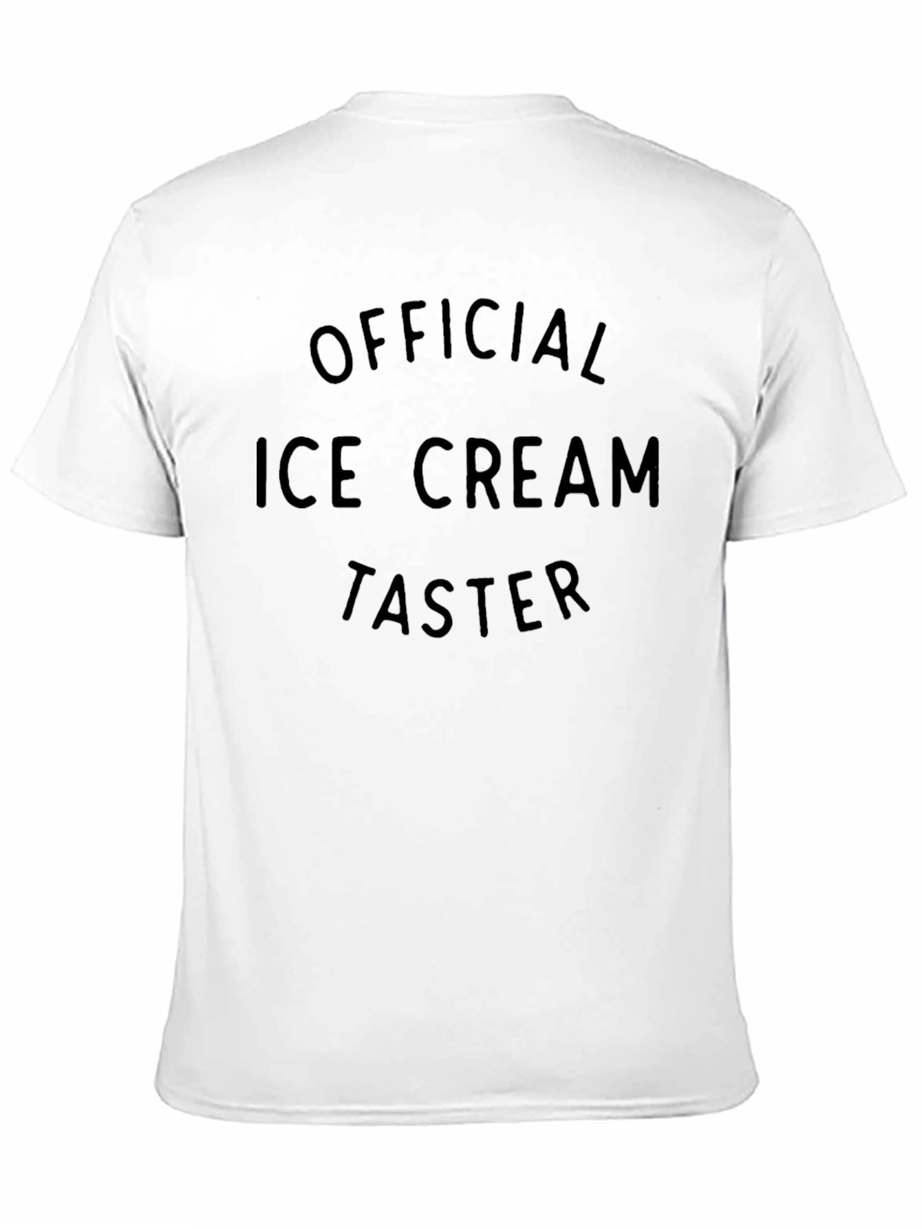 Black Official Ice Cream Taster - Black T-Shirt view 11