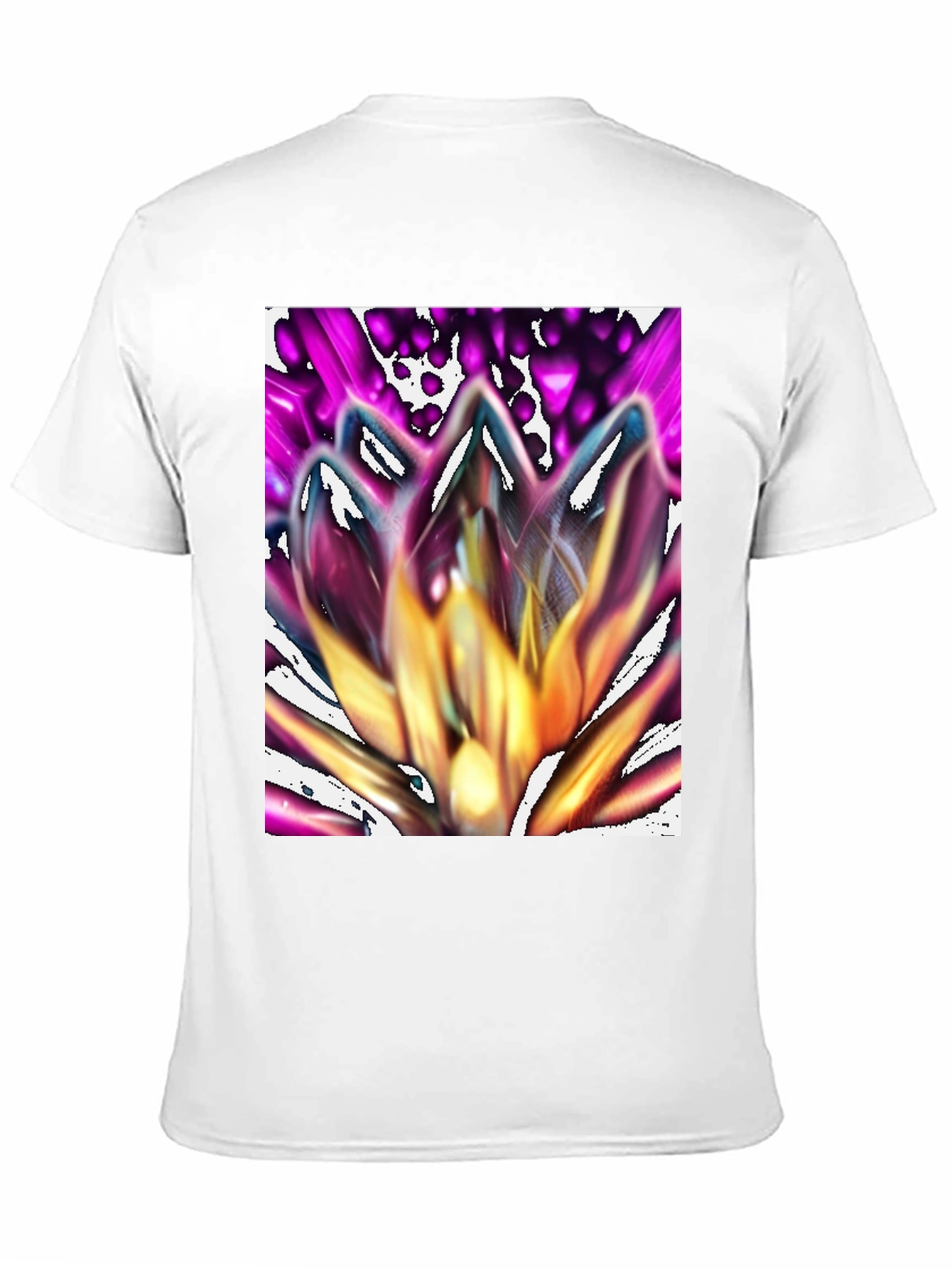 Black Abstract Flower Graphic Tee - Stylish Unisex T-Shirt view 11