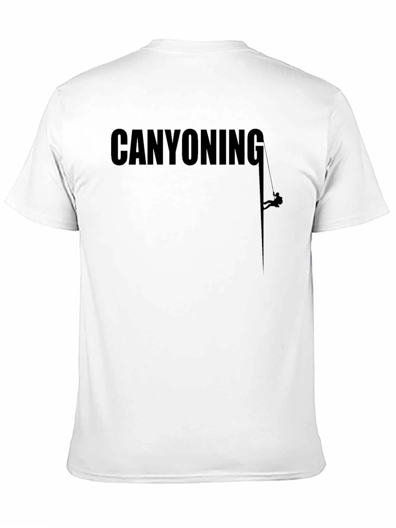 Black Canyoning Adventure T-Shirt view 11