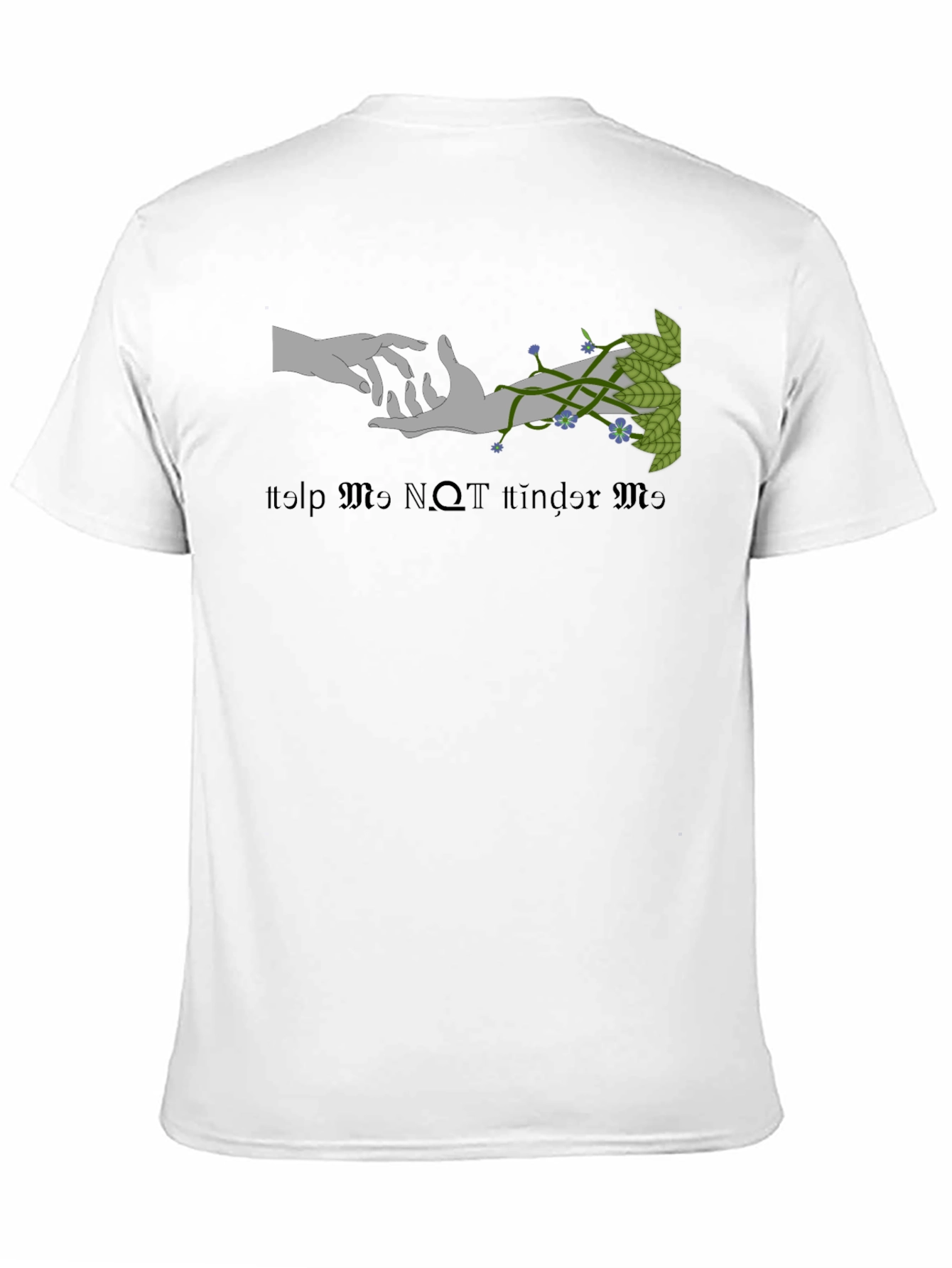 Black Help Me Not Tinder Me T-Shirt view 11