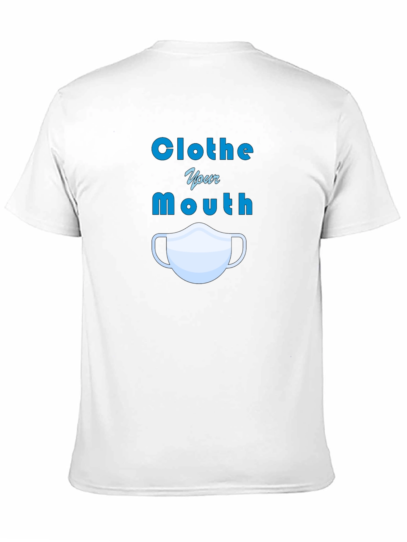 Black Clothe Your Mouth Graphic Tee - Protect Yourself! view 11