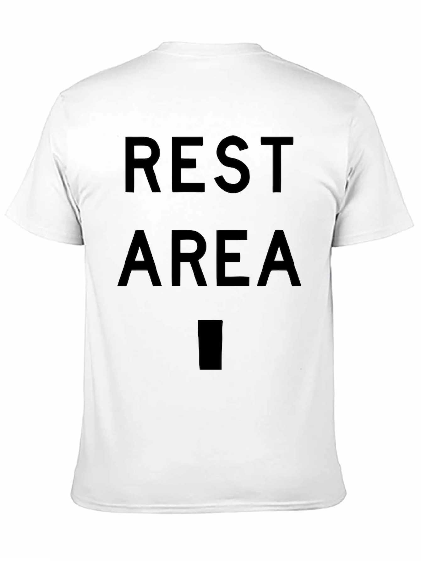 Black Rest Area Graphic T-Shirt - Novelty Tee view 11
