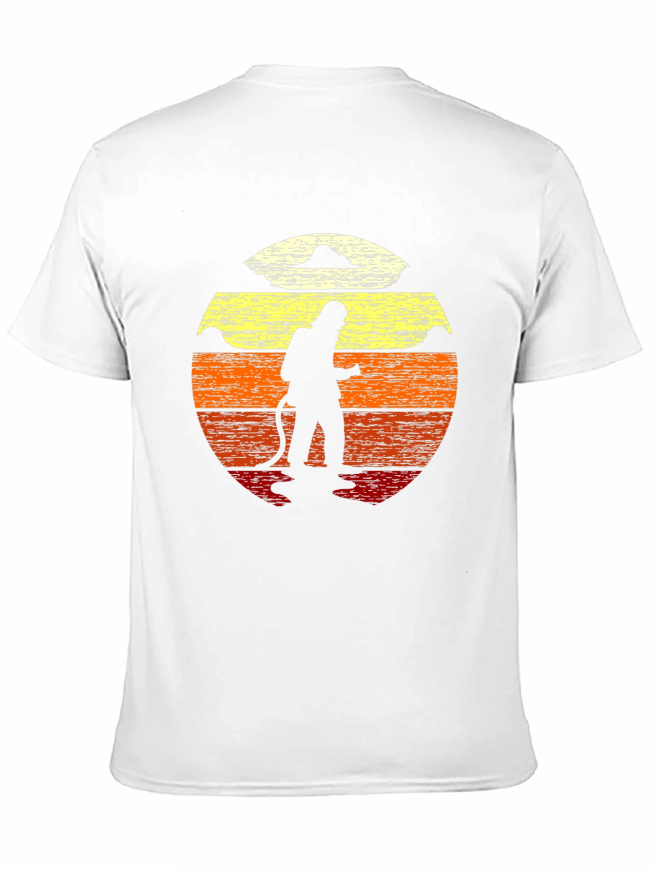 Black Firefighter Sunset Graphic Tee view 11