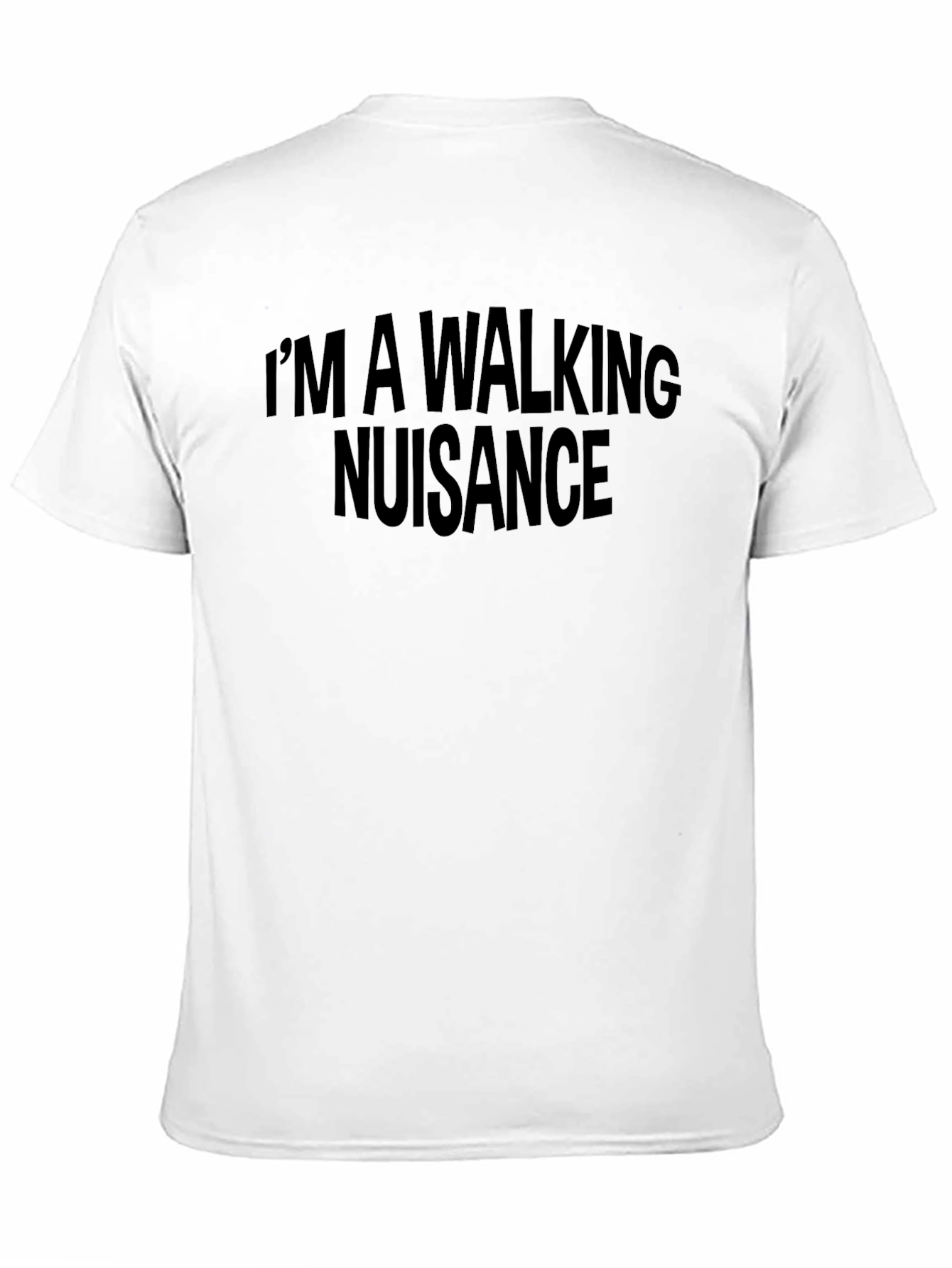 Black I'm a Walking Nuisance Graphic Tee view 11