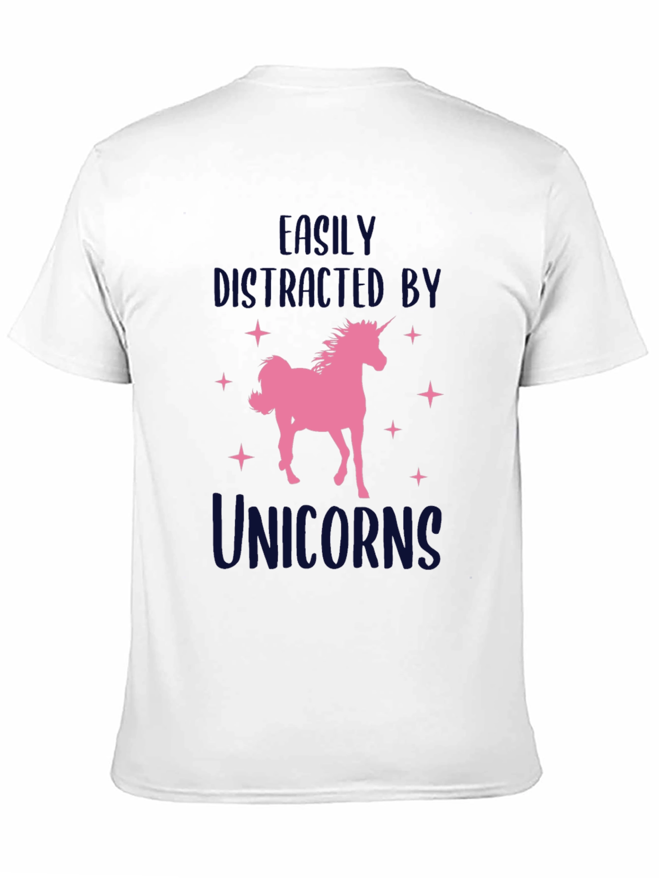 Black Unicorn Lover T-Shirt - Easily Distracted view 11