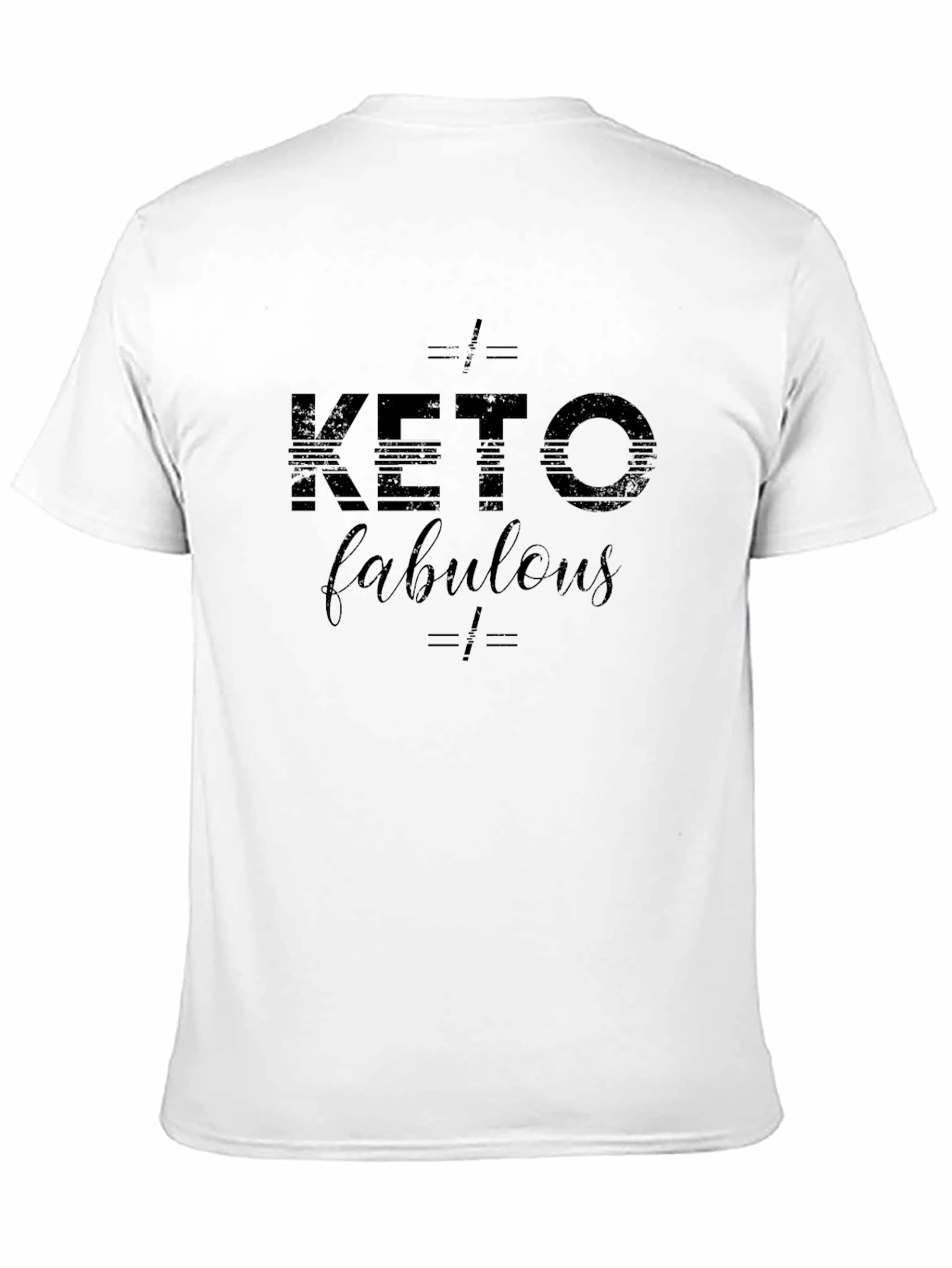 Black Keto Fabulous Graphic Tee - Unisex Black T-Shirt view 11
