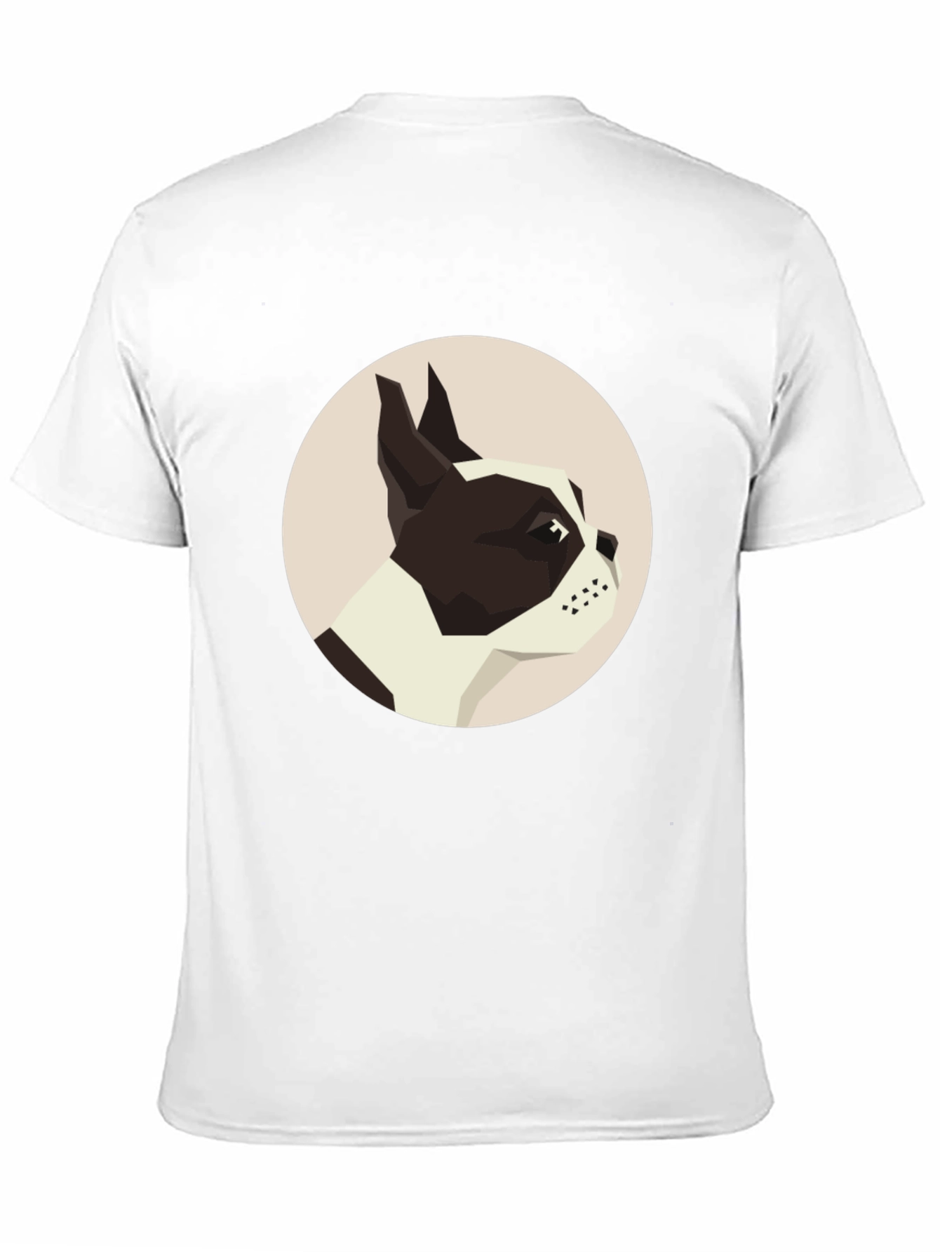 Black Geometric Dog Graphic Tee - Modern Canine Design view 11