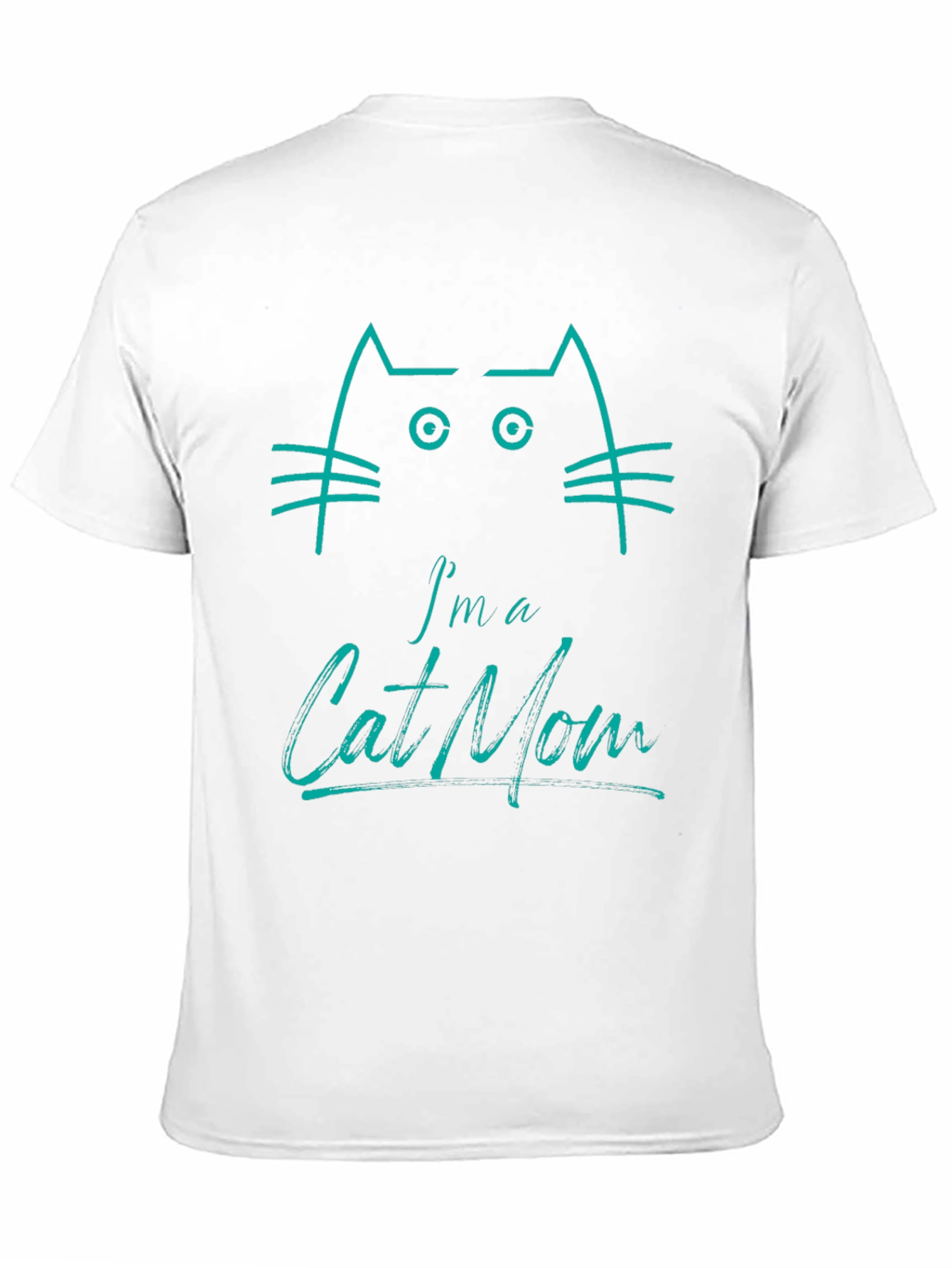 Black I'm a Cat Mom Graphic Tee - Unisex Black T-Shirt view 11