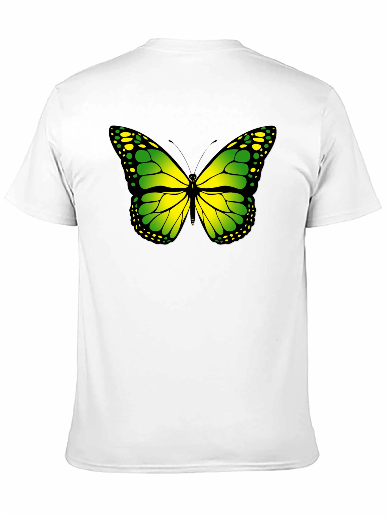 Black Butterfly Graphic Tee - Black Cotton T-Shirt view 11
