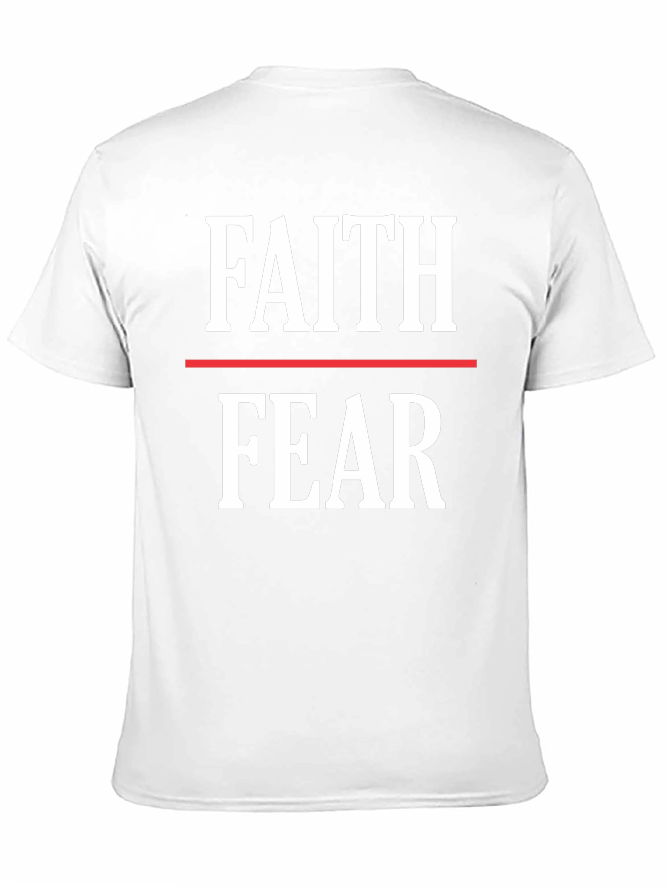 Black Faith Over Fear Graphic Tee - Motivational Shirt view 11