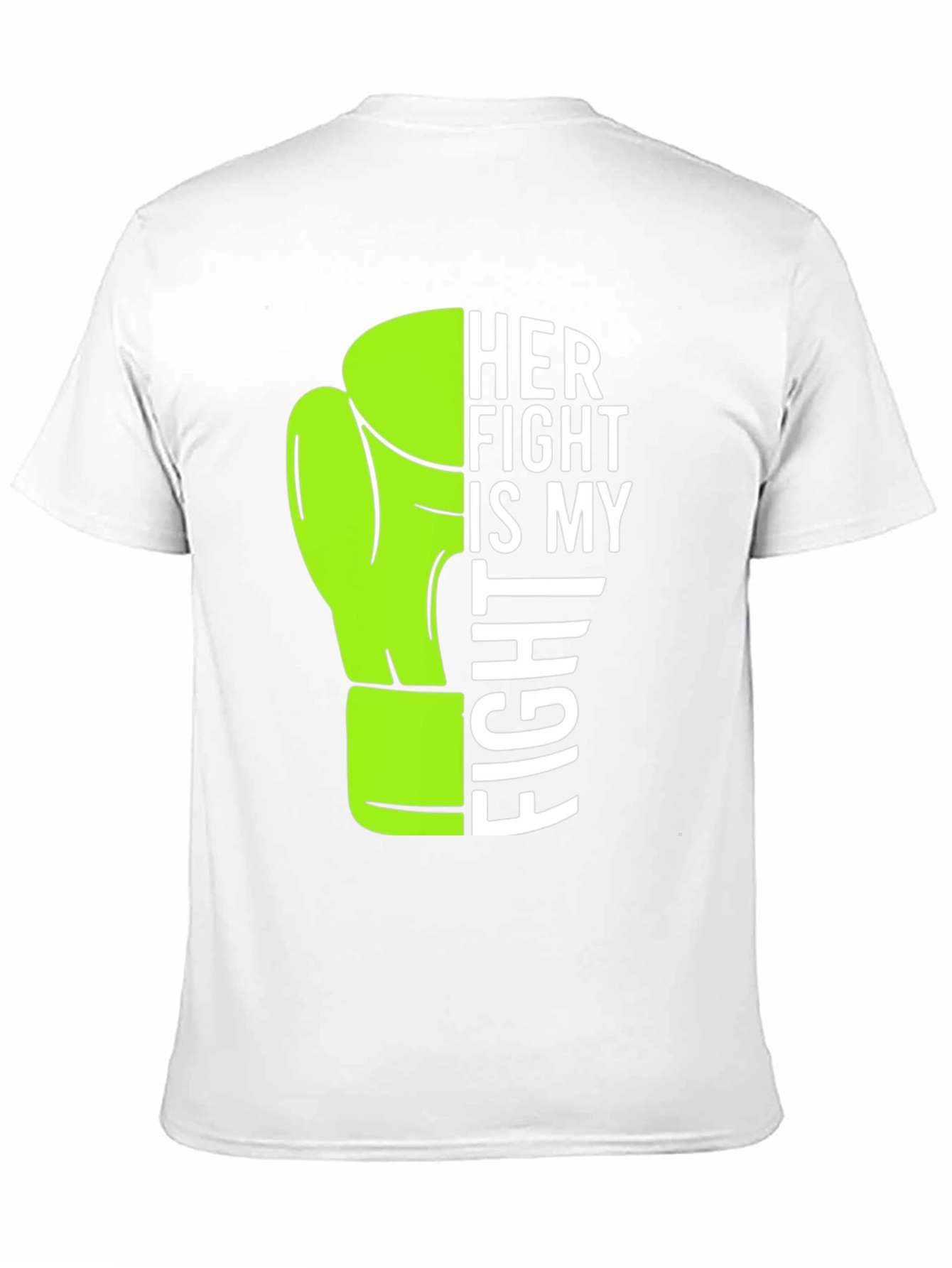 Black Her Fight is My Fight T-Shirt Boxing Glove view 11
