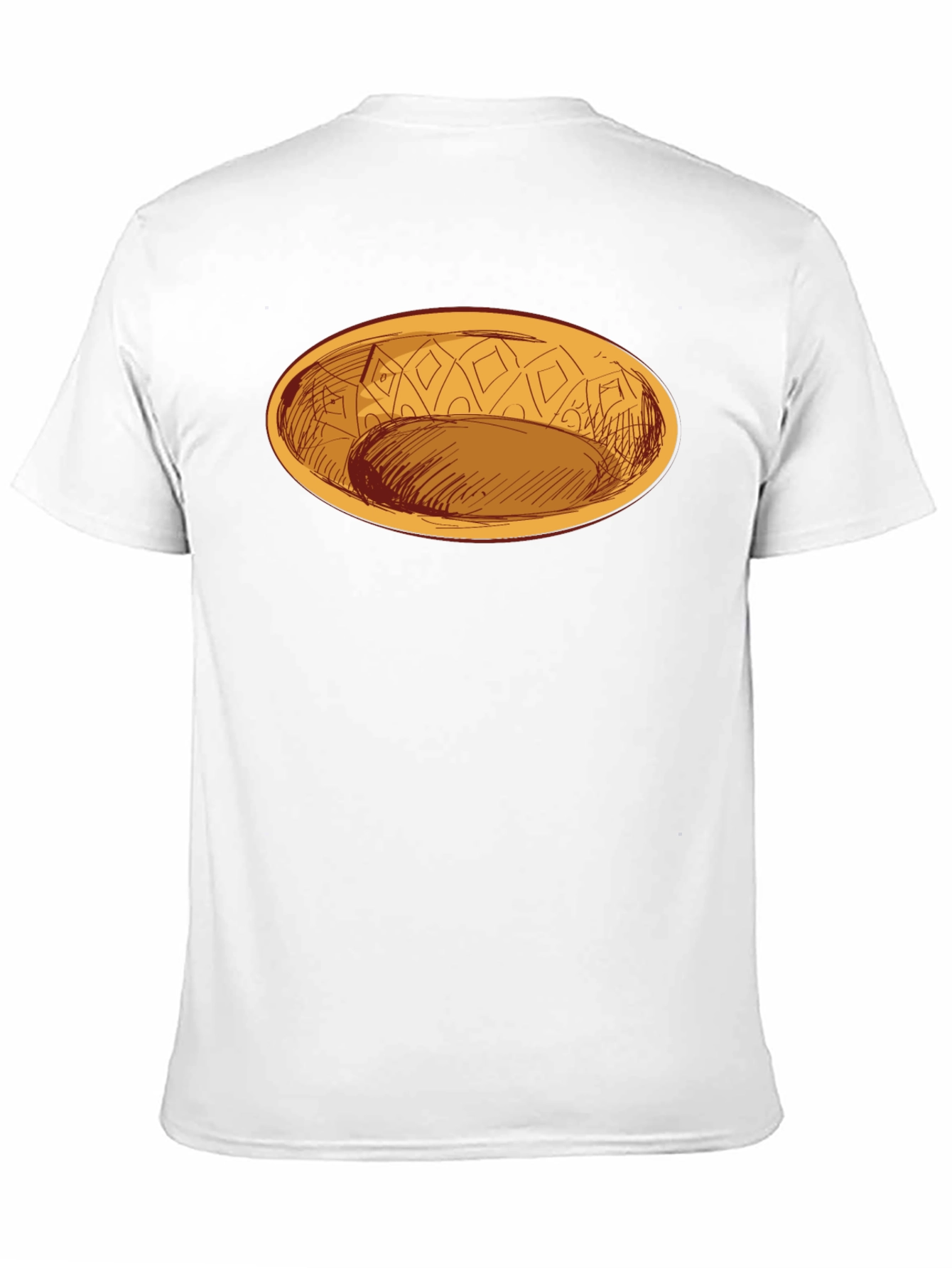 Black Oval Dish Graphic Tee - Modern Style view 11