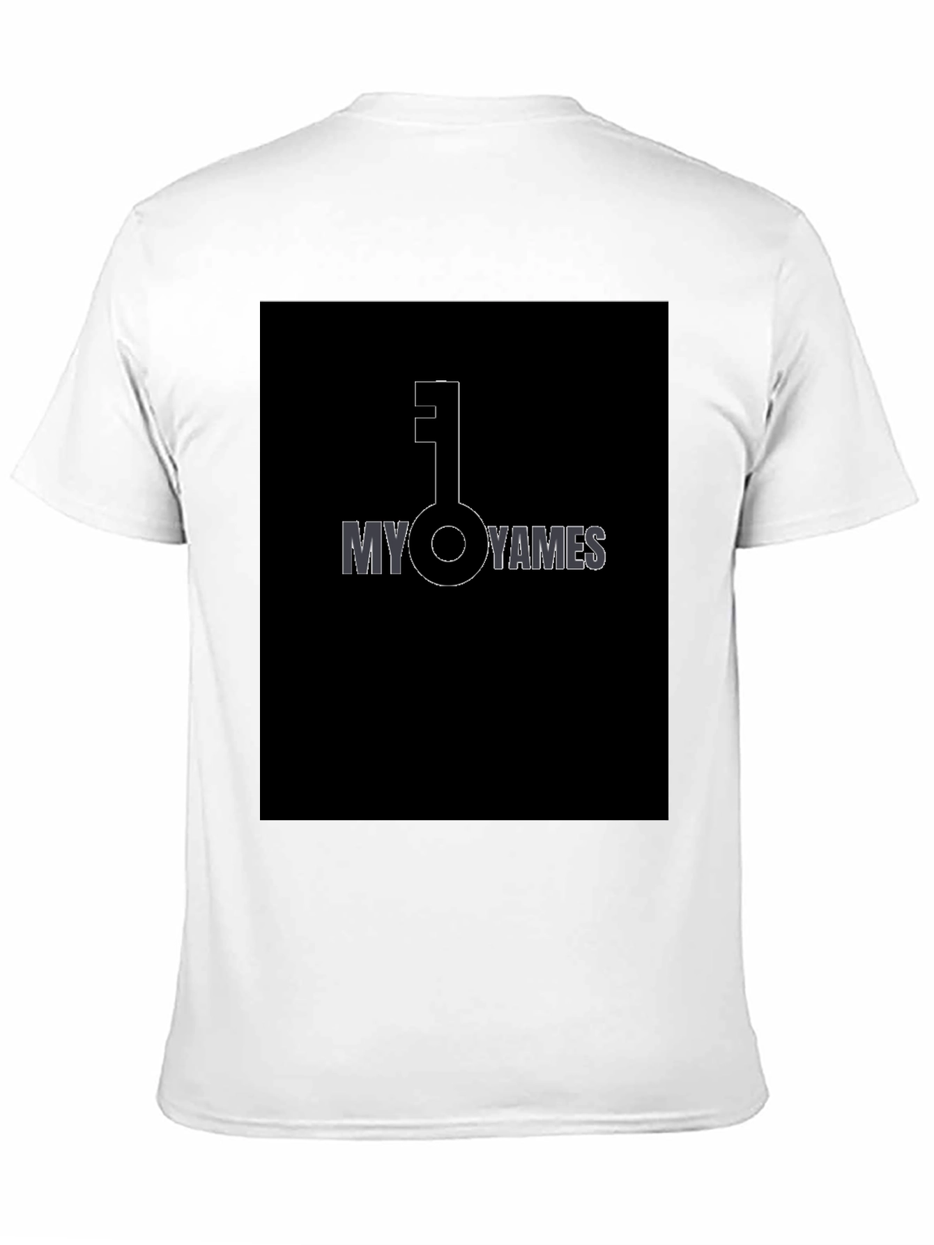 Black My Key Yames Black Graphic T-Shirt view 11