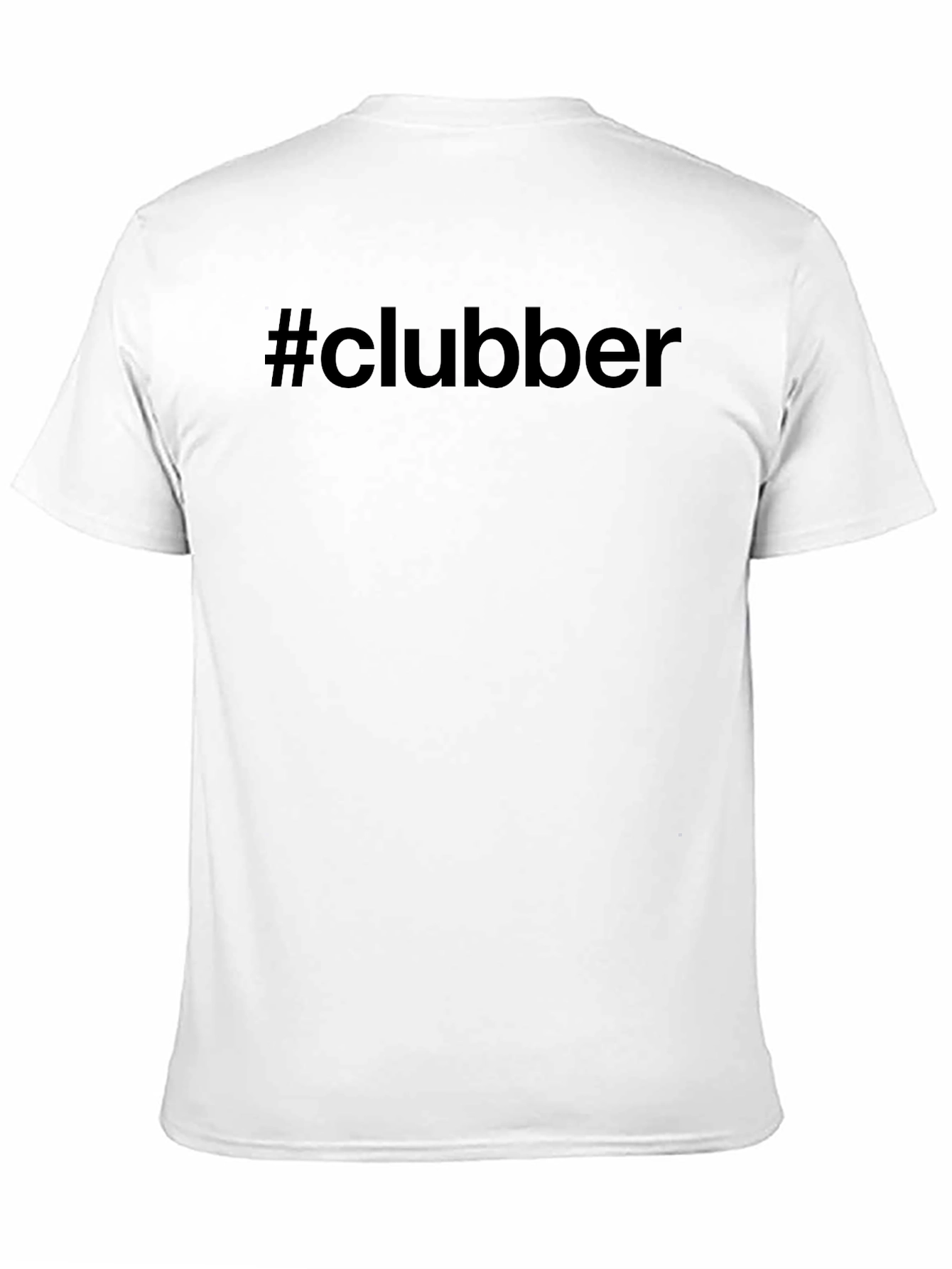 Black Clubber Hashtag Black Cotton Graphic Tee view 11