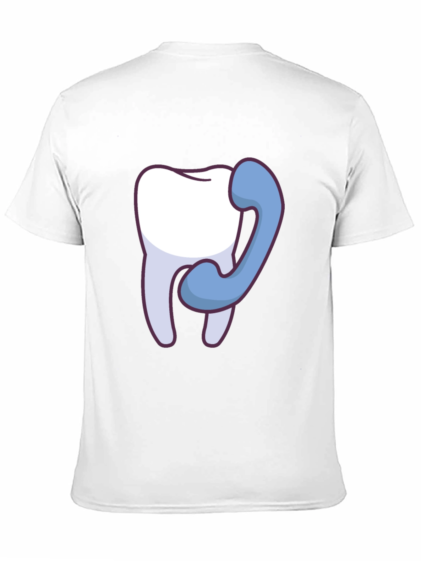 Black Dental Humor T-Shirt - Tooth Phone Call view 11