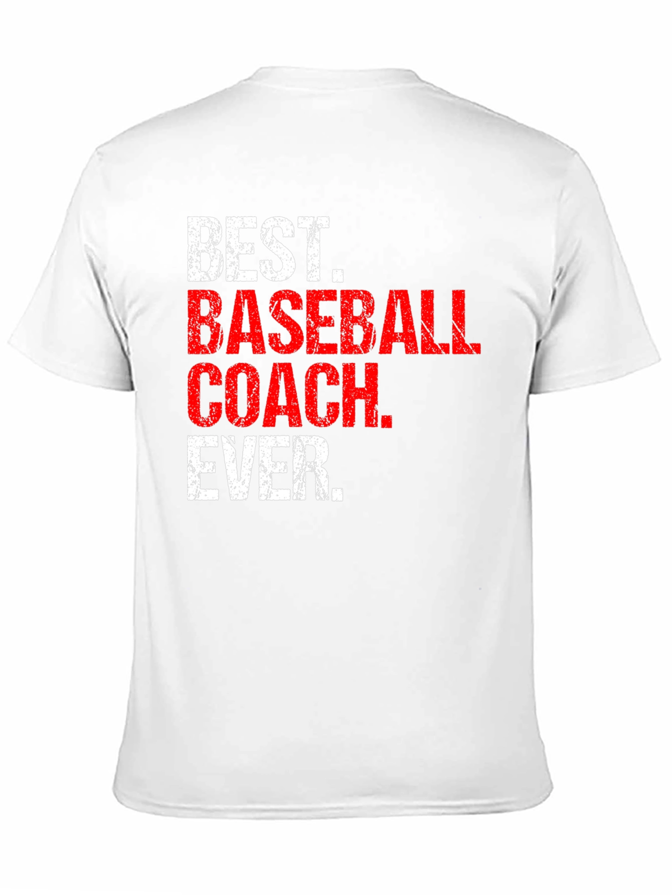 Black Best Baseball Coach Ever Graphic T-Shirt view 11