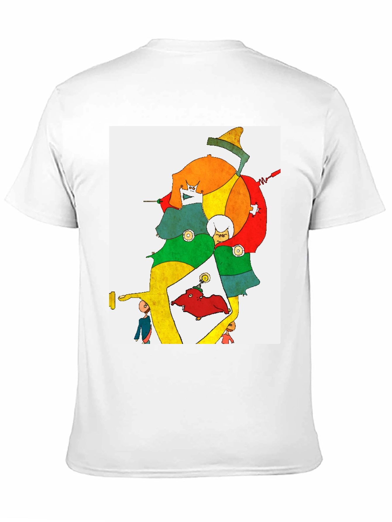 Black Abstract Art Graphic Tee - Unique Design view 11