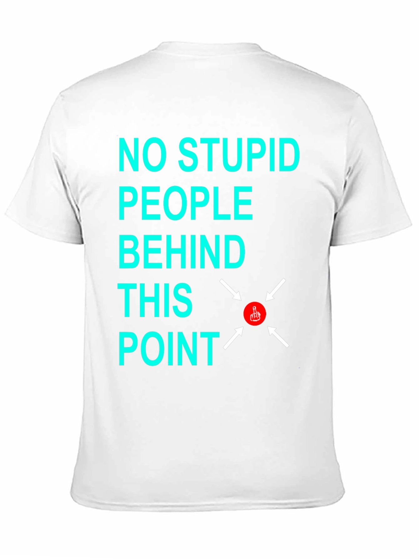 Black No Stupid People Graphic T-Shirt view 11