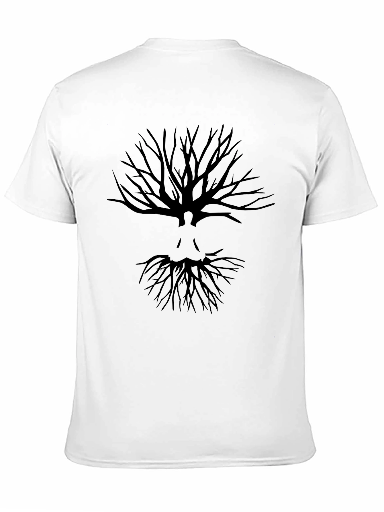 Black Tree of Life Silhouette Men's Graphic Tee view 11