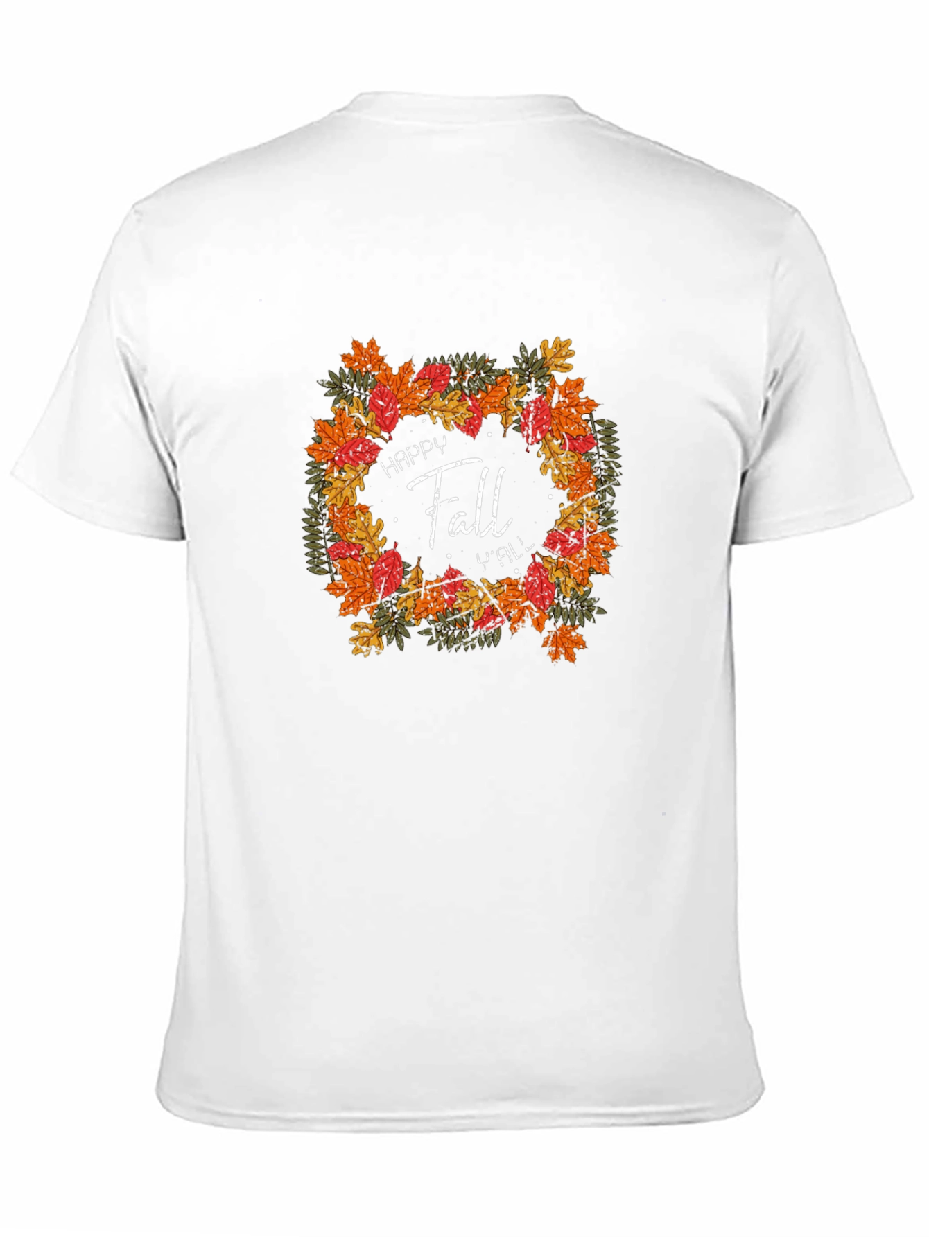 Black Happy Fall Y'all Black T-Shirt view 11