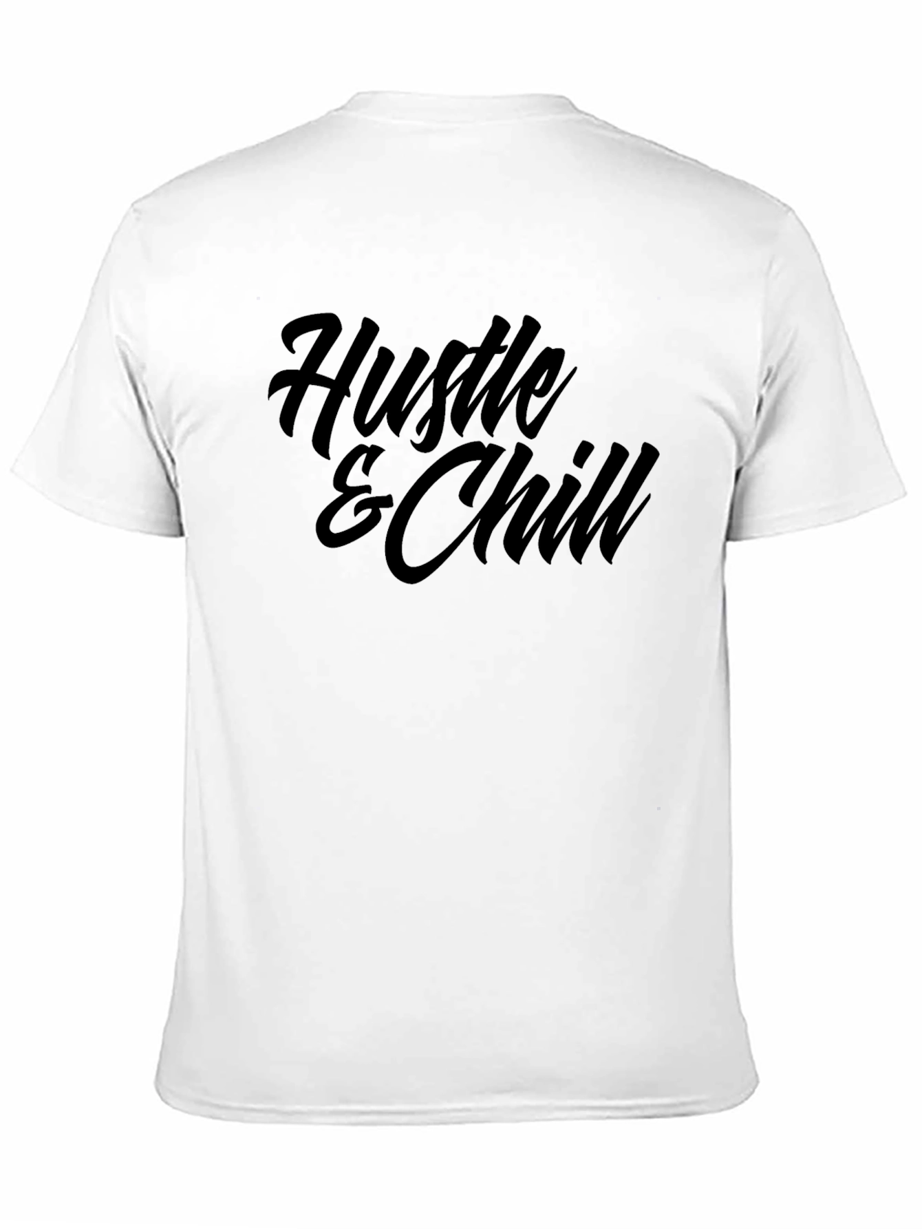 Black Hustle & Chill Graphic T-Shirt - Soft Comfort view 11