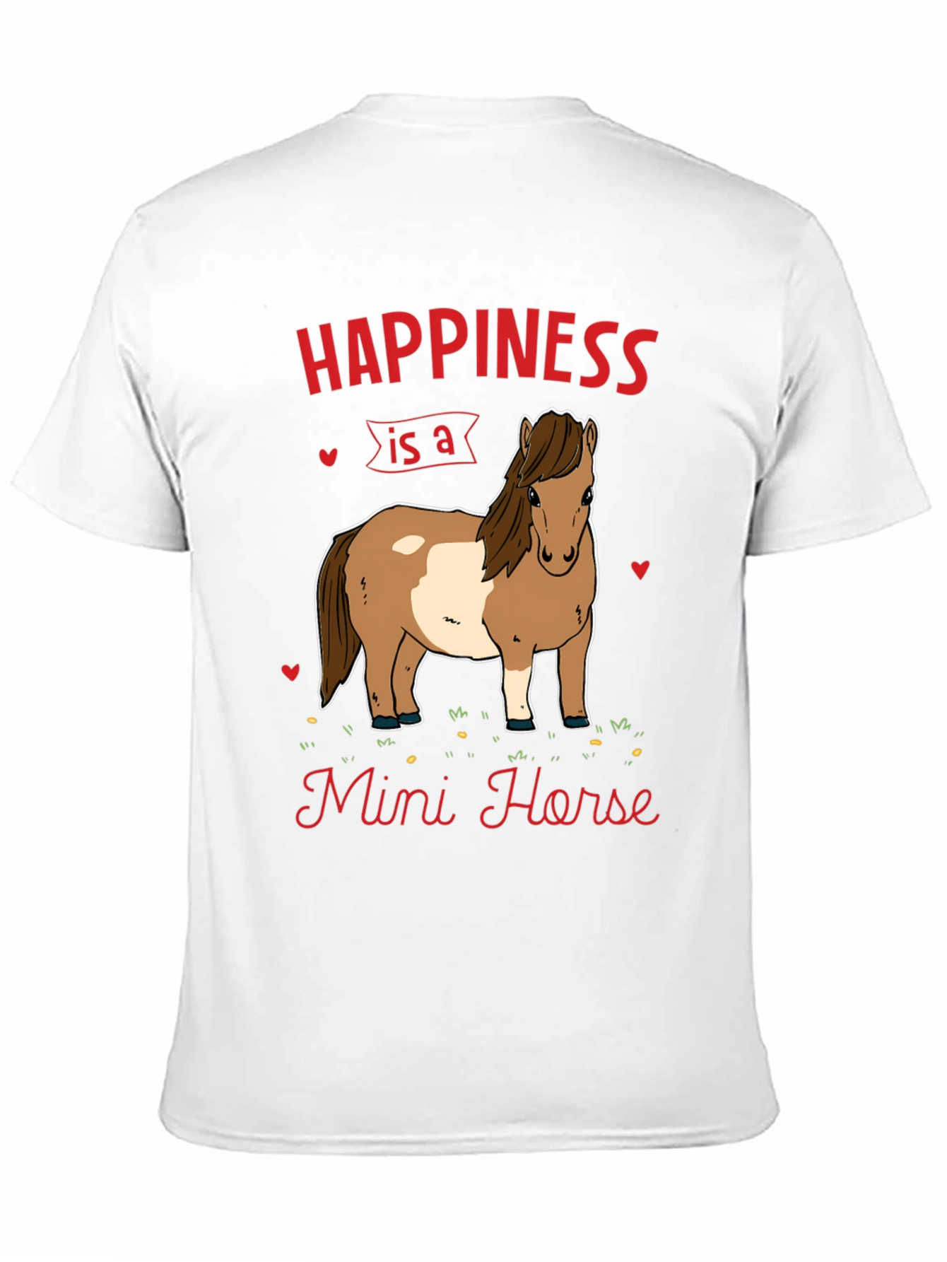 Black Happiness Mini Horse T-Shirt view 11