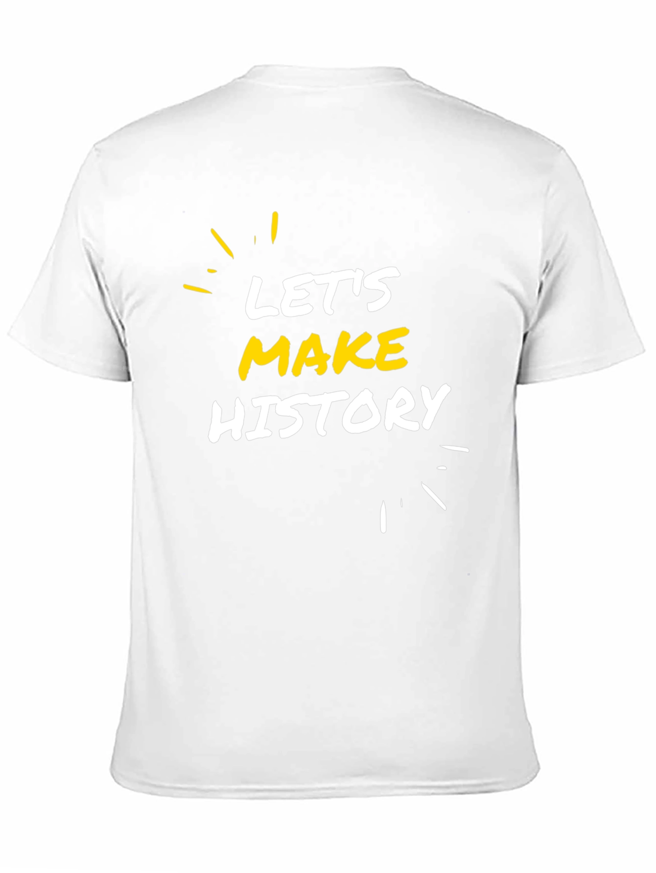 Black Let's Make History Black Graphic Tee view 11