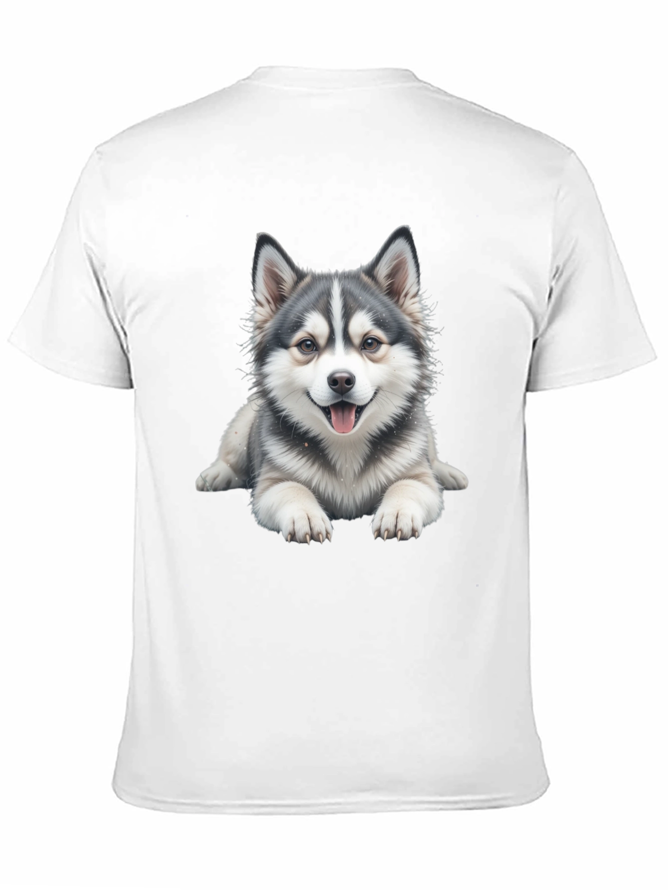 Black Cute Dog Graphic Tee - Black Cotton Blend view 11