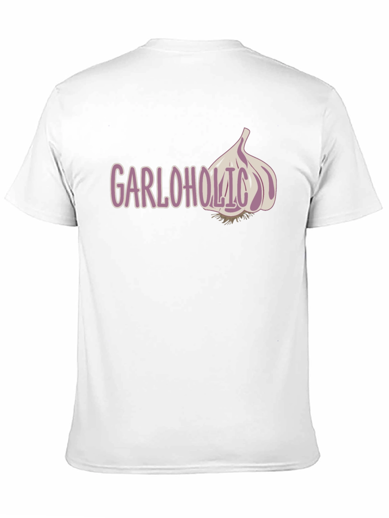 Black Garloholic Graphic Tee - Funny Garlic Lover T-Shirt view 11