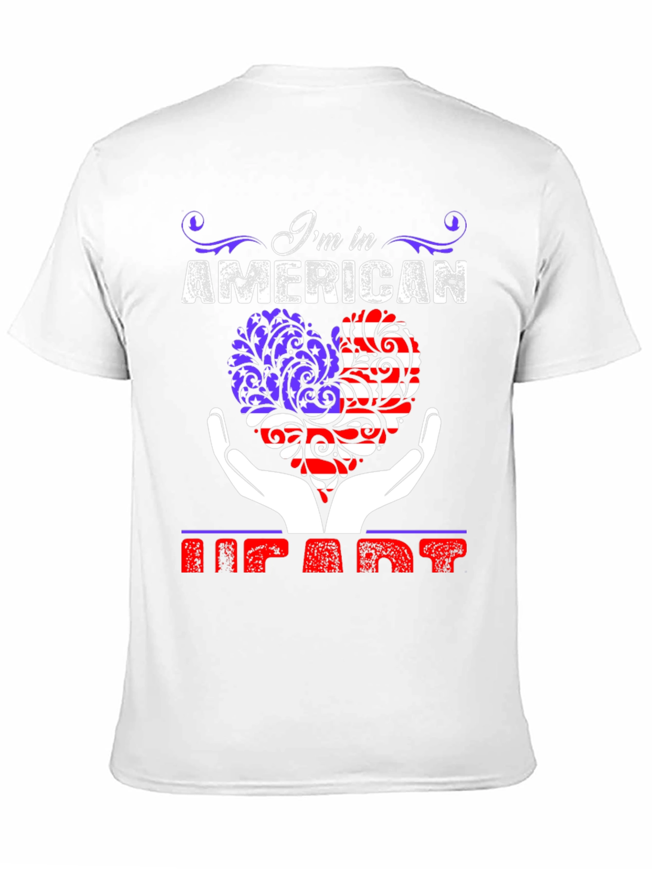 Black American Heart Graphic T-Shirt Patriot Tee view 11