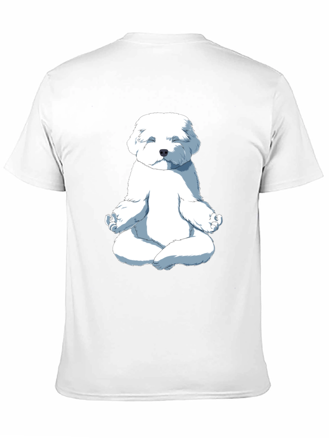 Black Meditating Dog Graphic T-Shirt view 11