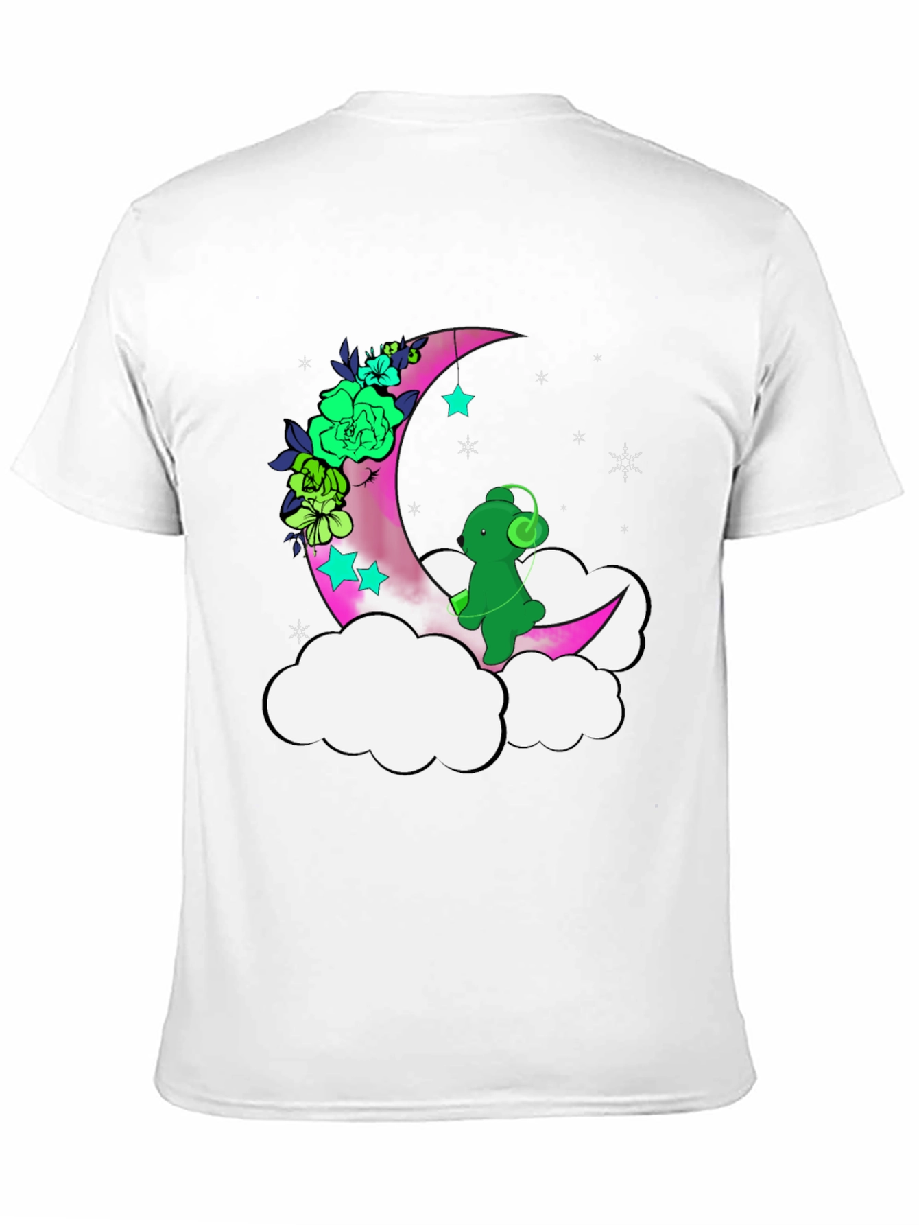 Black Moon & Bear T-Shirt - Relaxed Fit, Graphic Tee view 11