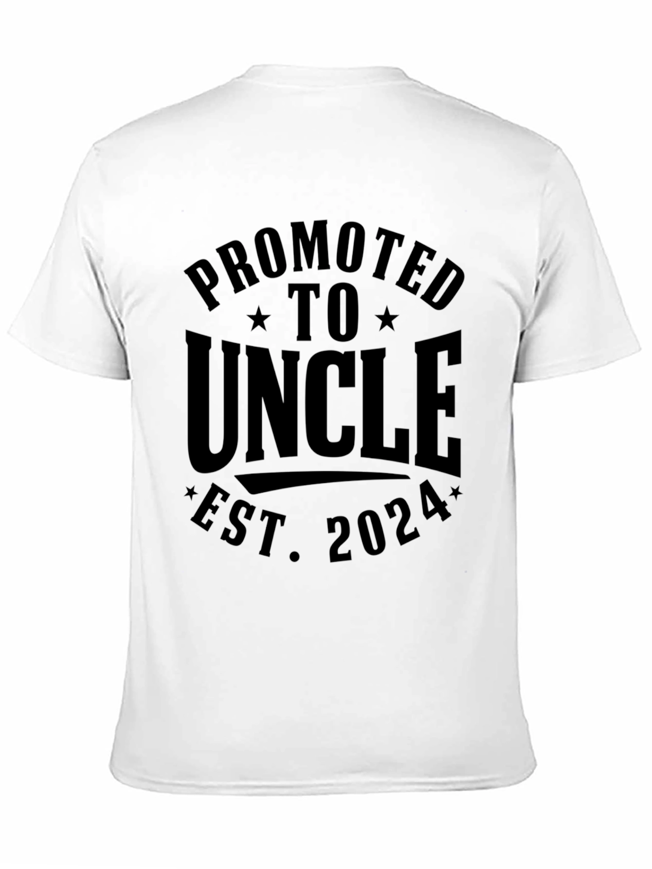 Black Promoted to Uncle 2024 T-Shirt view 11