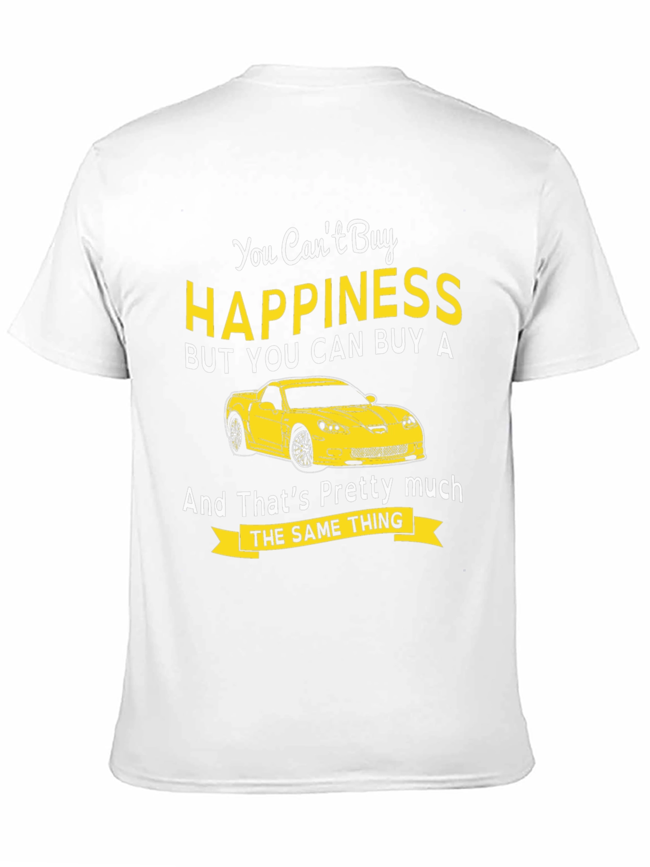 Black Happiness Car Graphic T-Shirt view 11