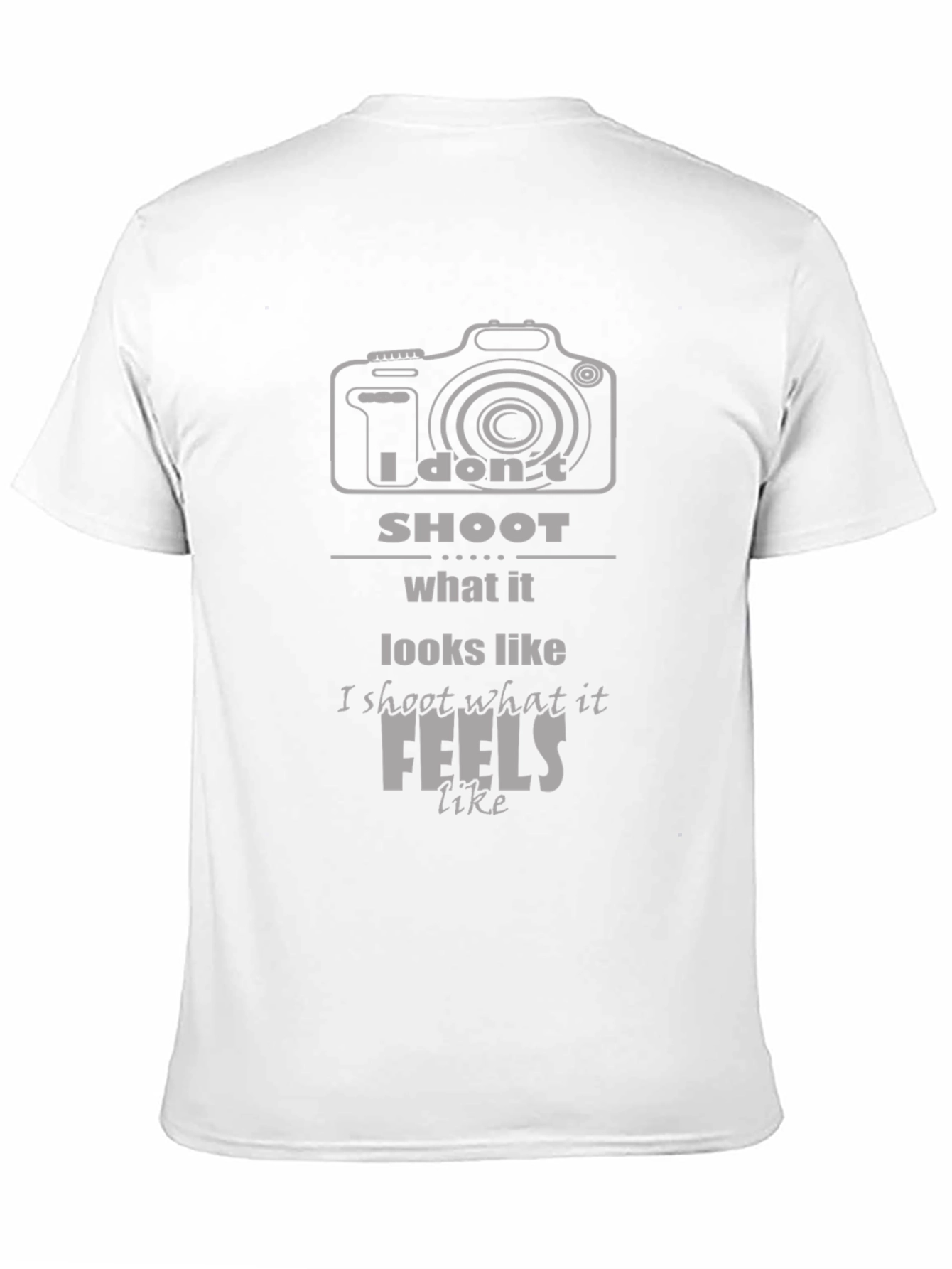 Black Photographer's T-Shirt: I Don't Shoot What it Looks Like view 11