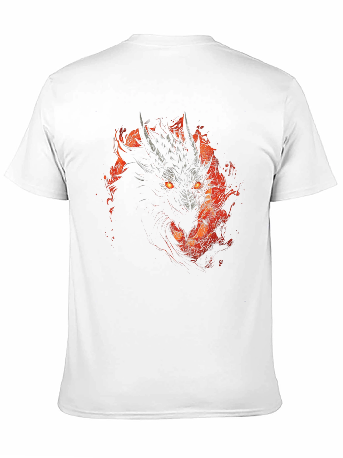 Black Dragon Fire T-Shirt - Black Graphic Tee view 11