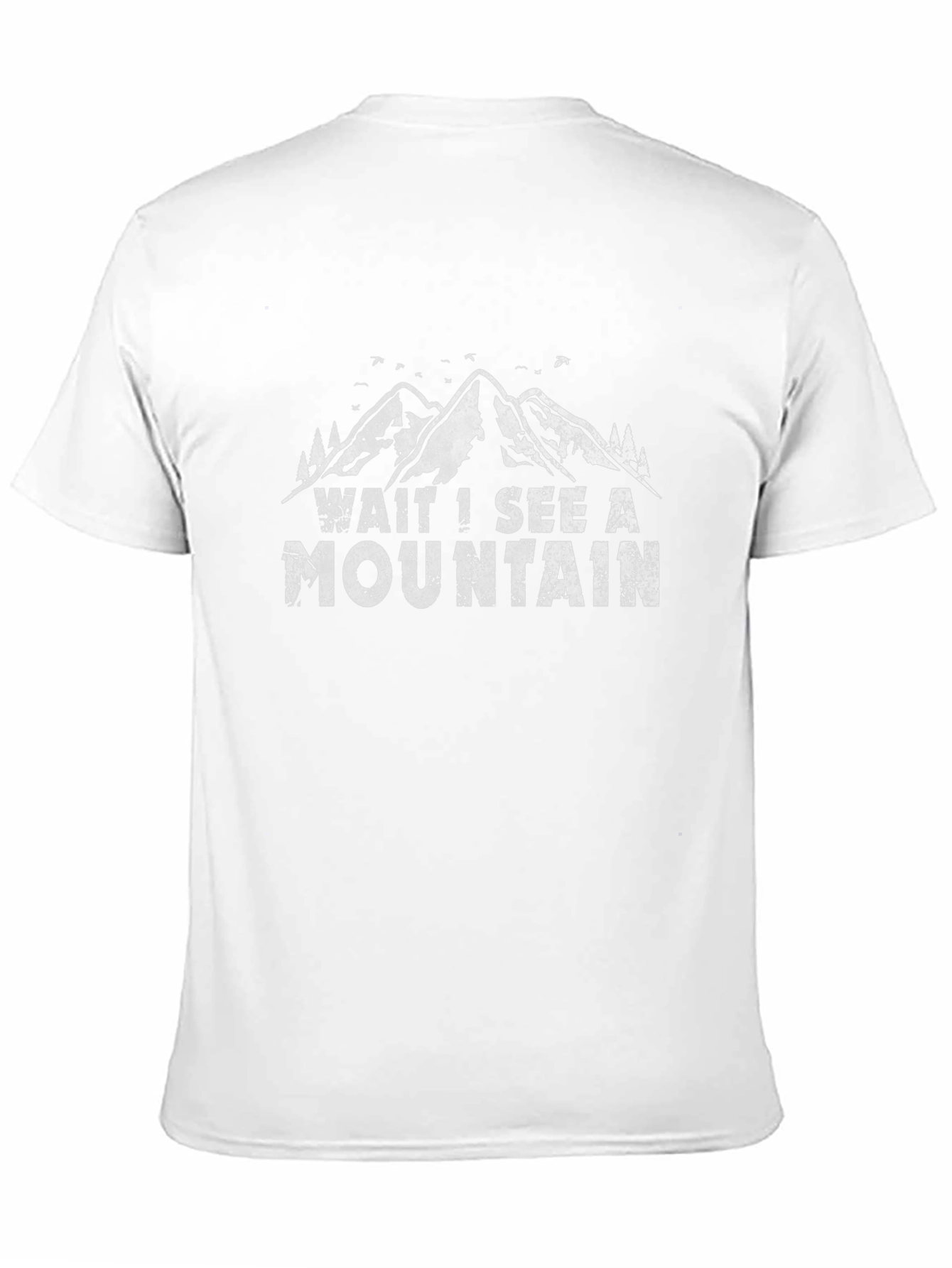 Black Wait I See A Mountain Black Graphic Tee view 11
