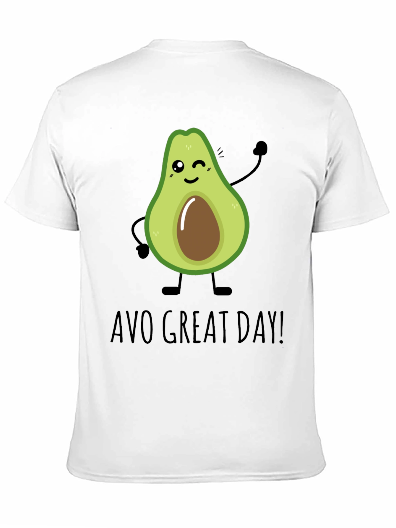 Black Avo Great Day T-Shirt - Cute Avocado Graphic Tee view 11