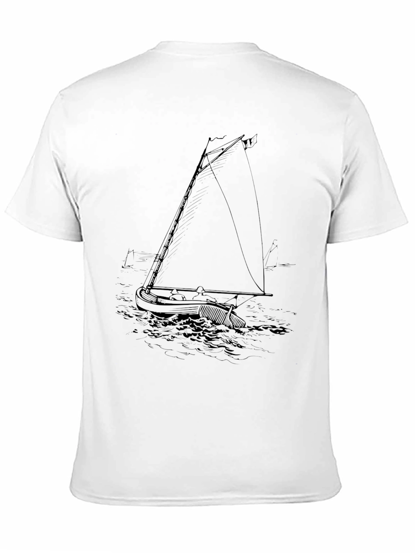 Black Nautical Sketch Tee - Black view 11