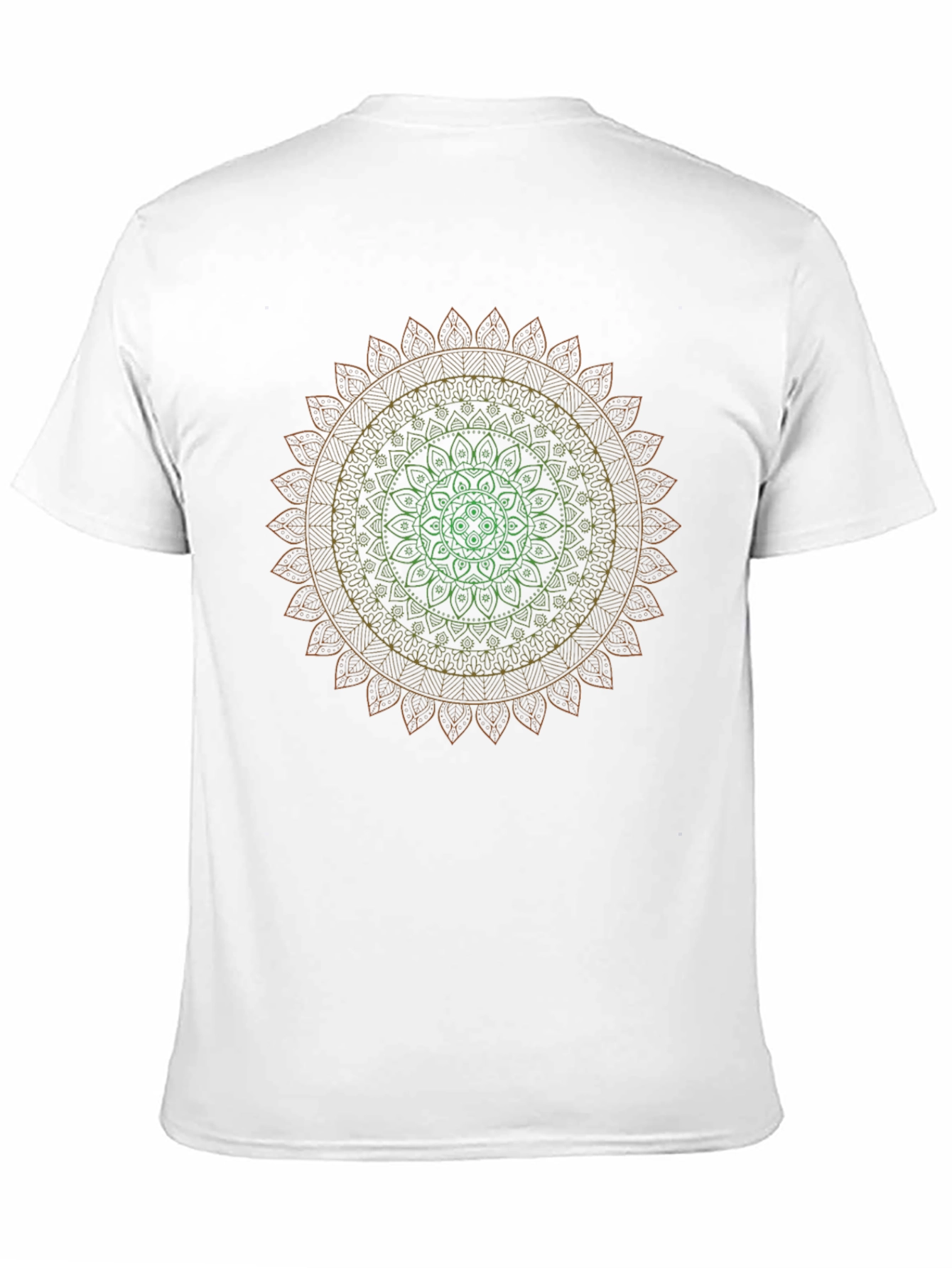 Black Mandala Gradient T-Shirt - Stylish & Unique Design view 11