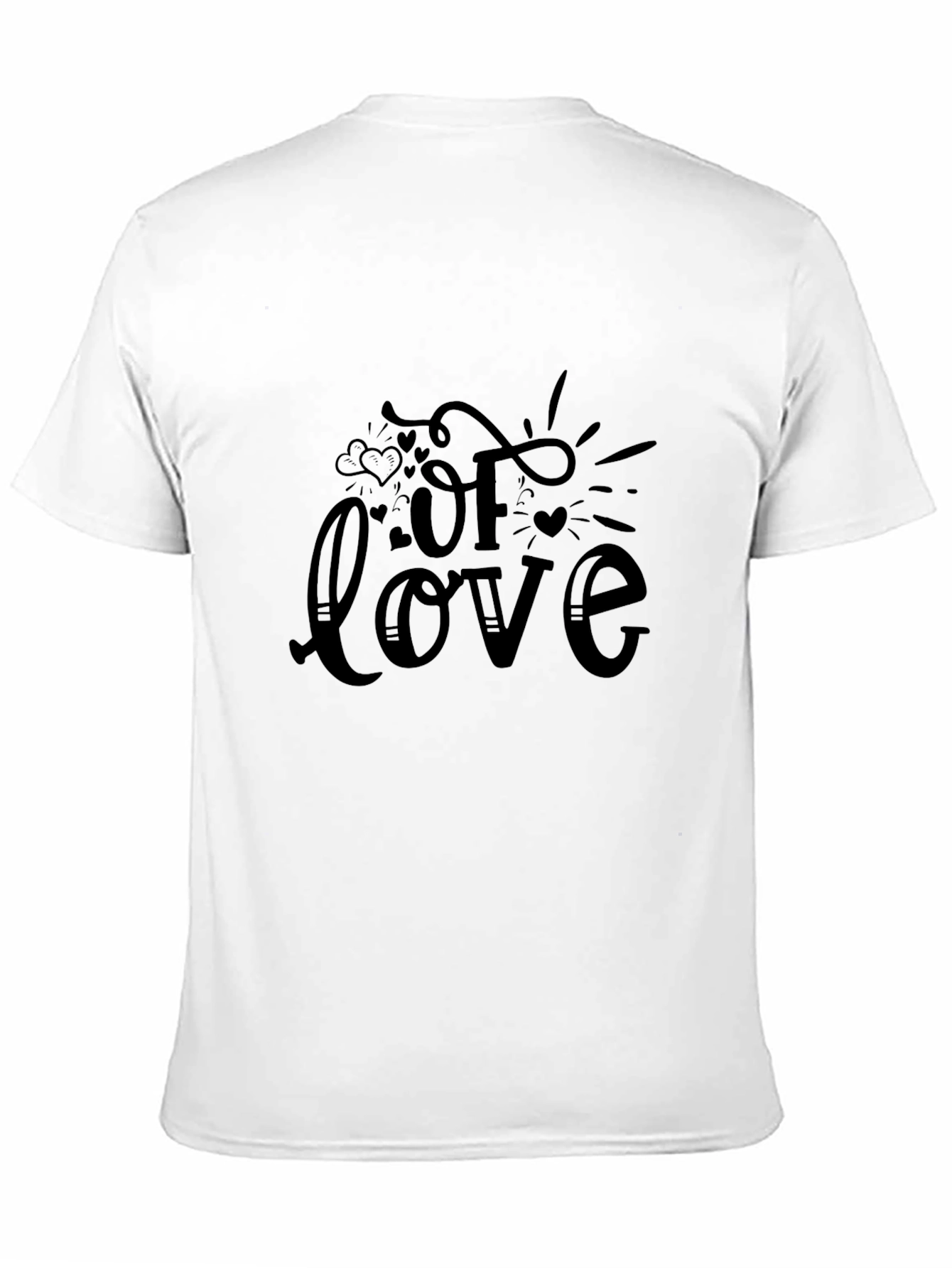 Black Of Love Graphic Tee - Stylish Black Cotton T-Shirt view 11