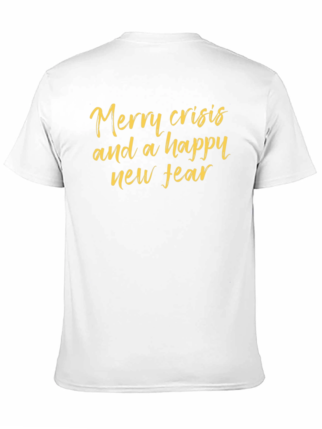 Black Merry Crisis Graphic Tee - Unisex Humor T-Shirt view 11