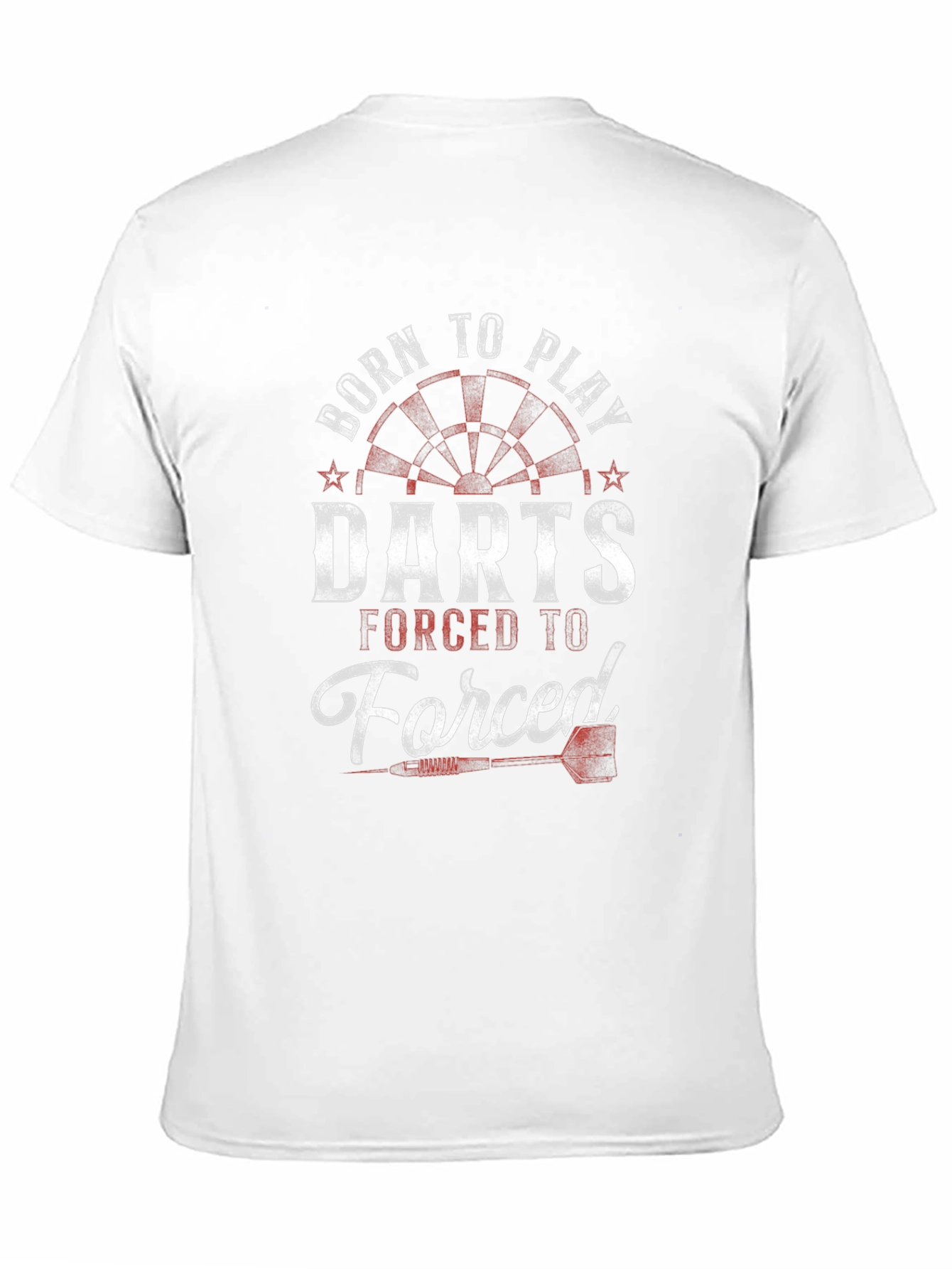 Black Born to Play Darts Black Graphic T-Shirt view 11