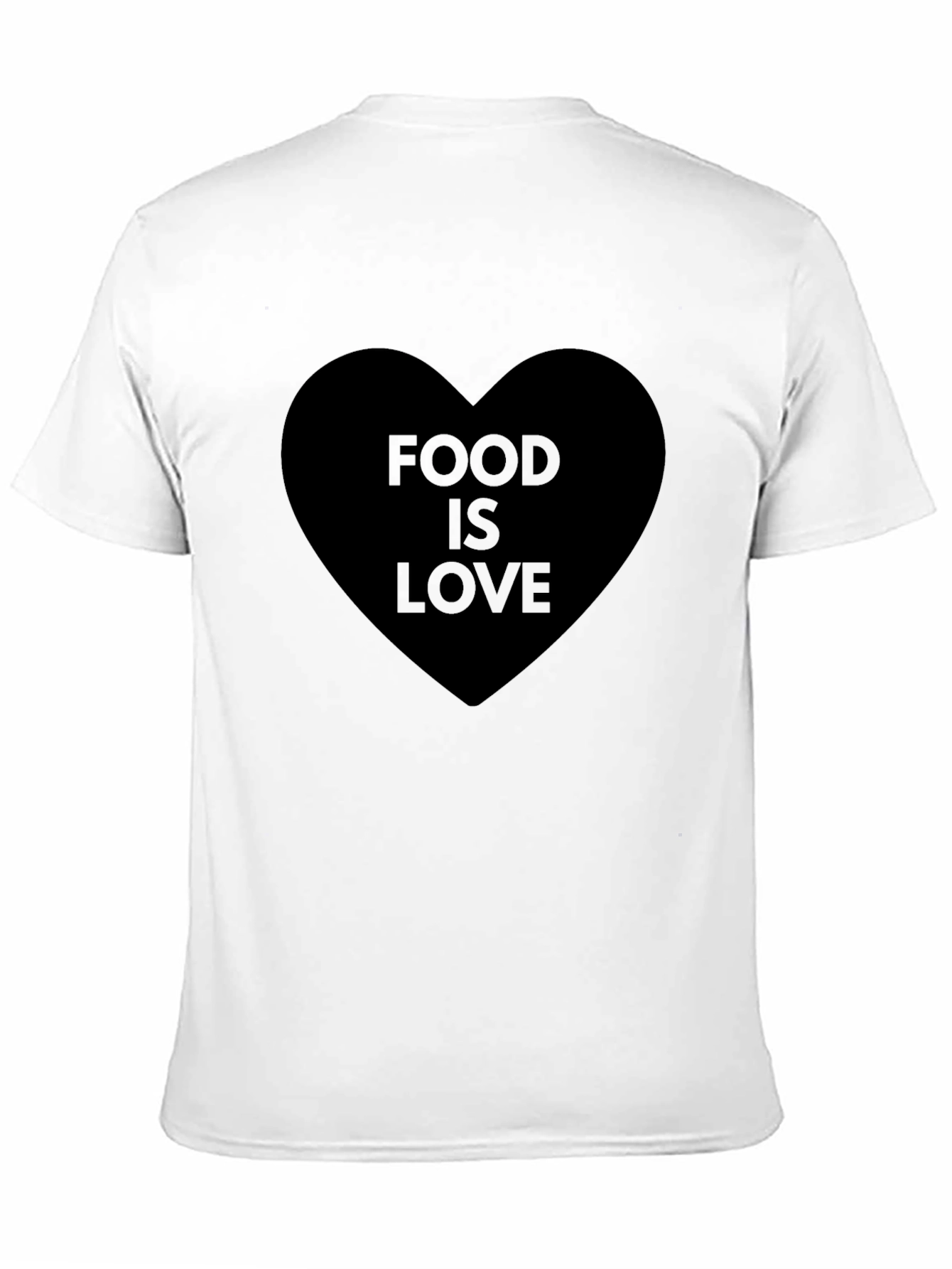 Black Food is Love Graphic Tee - Black Cotton T-Shirt view 11