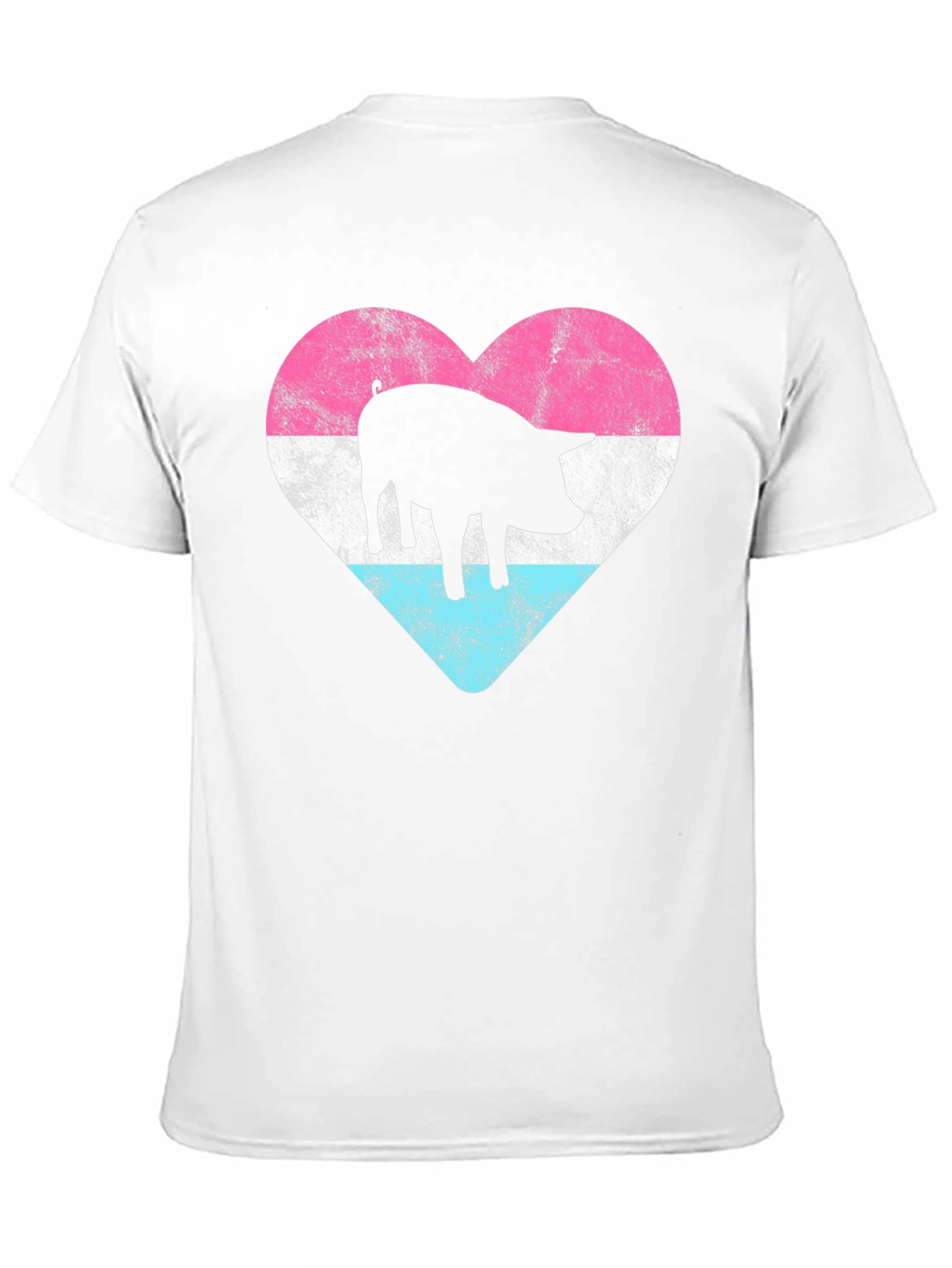 Black Pig Heart Graphic Tee - Black view 11