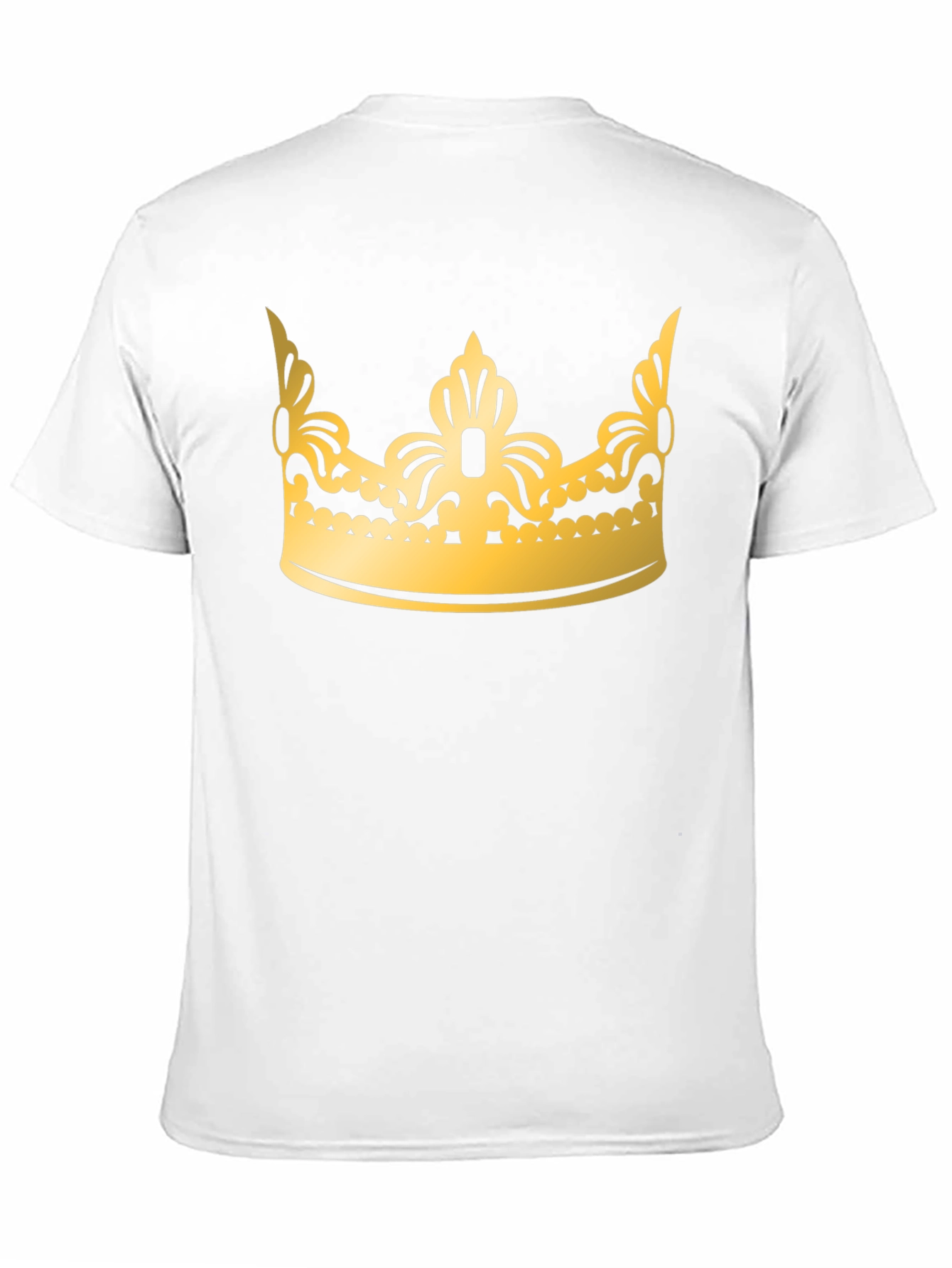 Black Gold Crown Graphic Black T-Shirt view 11