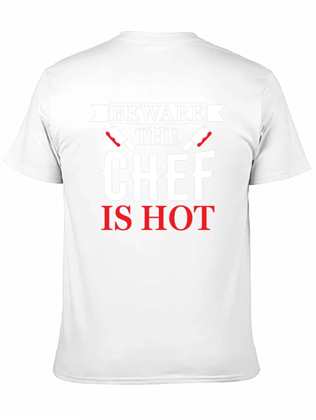 Black Beware the Chef Is Hot Graphic T-Shirt view 11